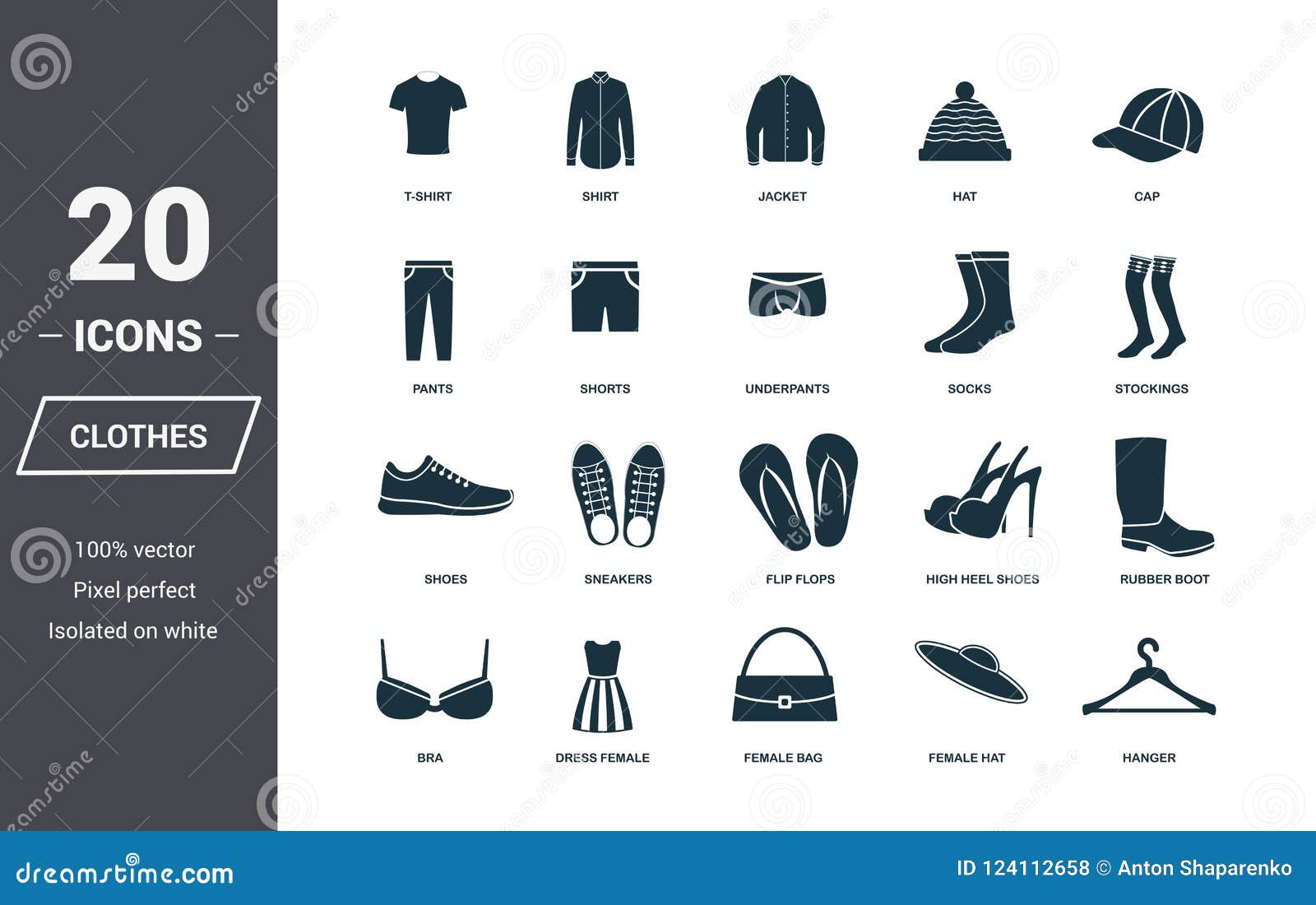 Clothes Icons Set. Premium Quality Symbol Collection. Clothes Icon Set ...