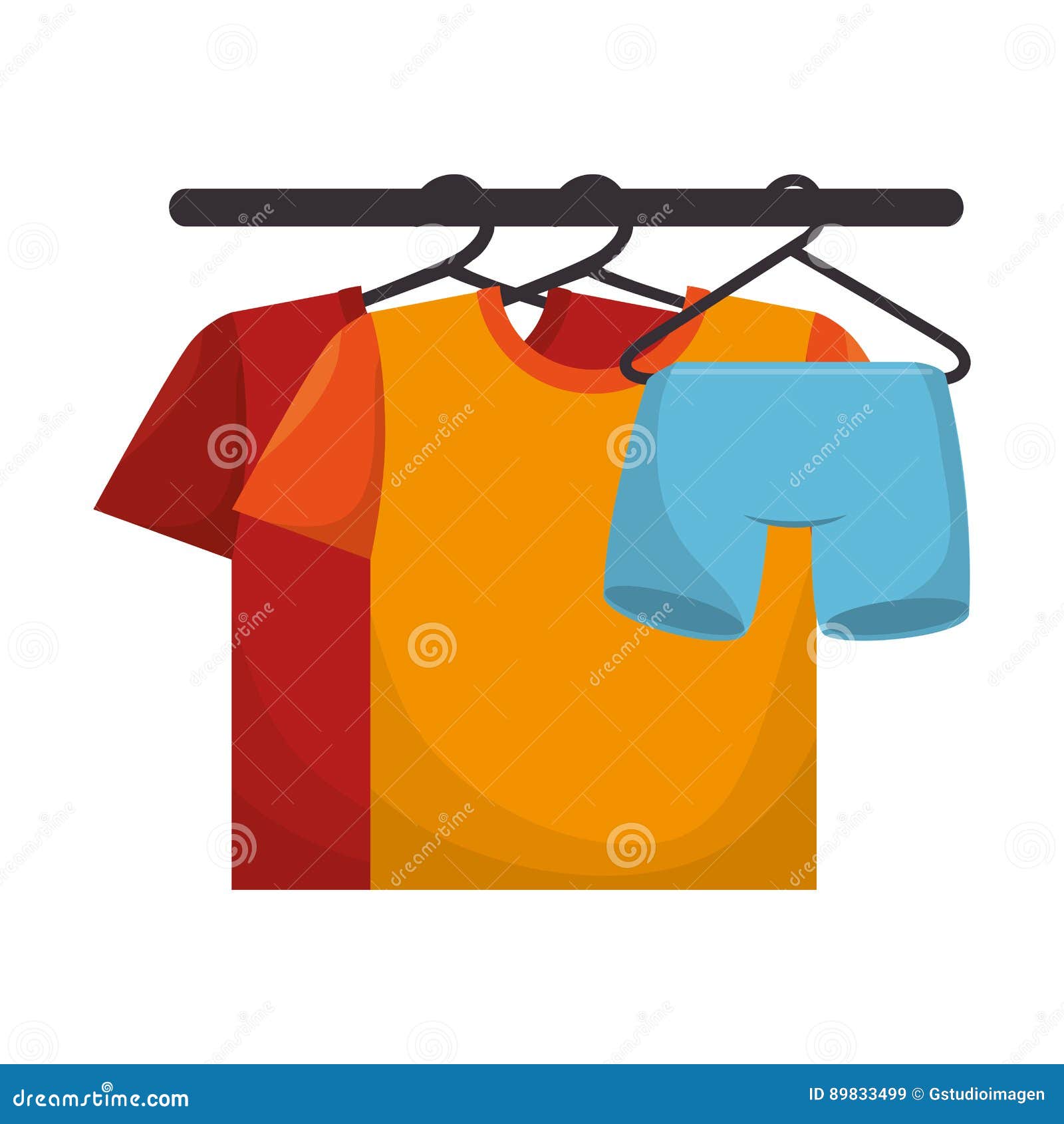 Clothes in laundry icon stock illustration. Illustration of style