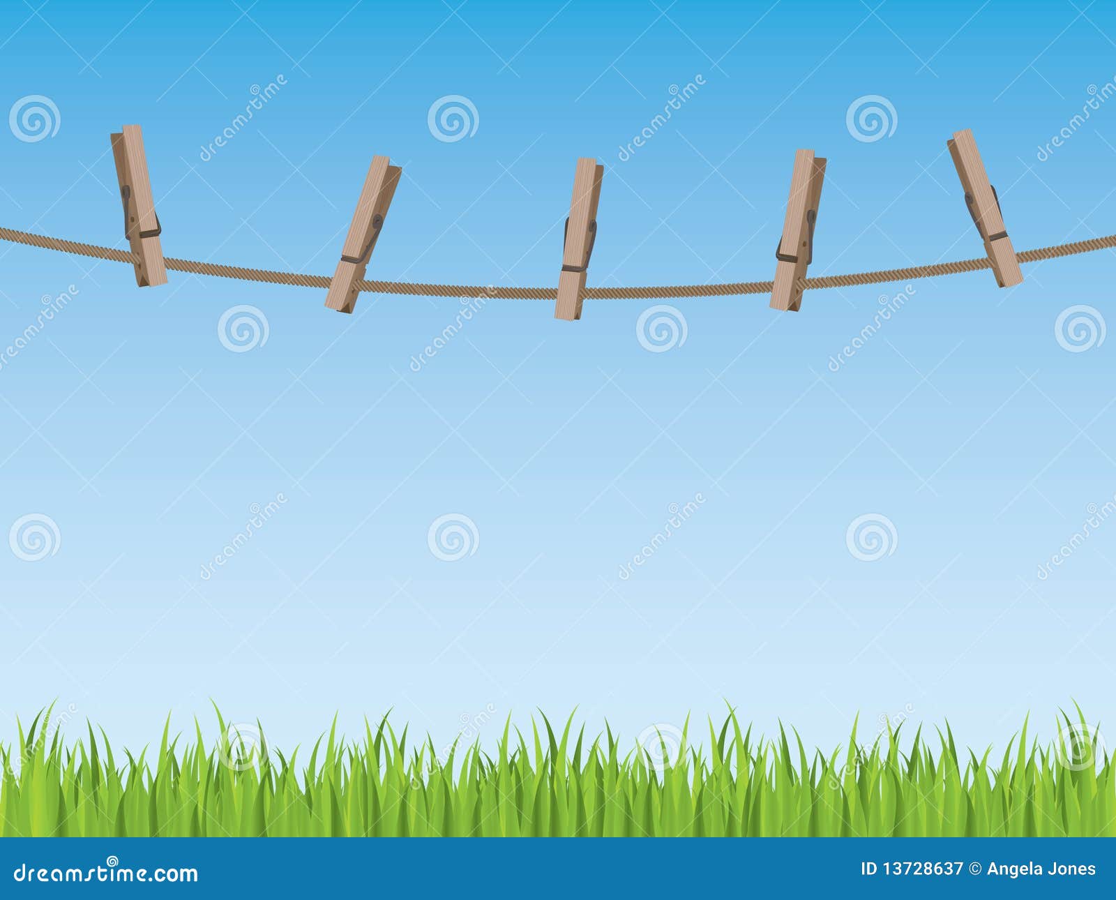 Clothes line background stock illustration. Illustration of field - 13728637