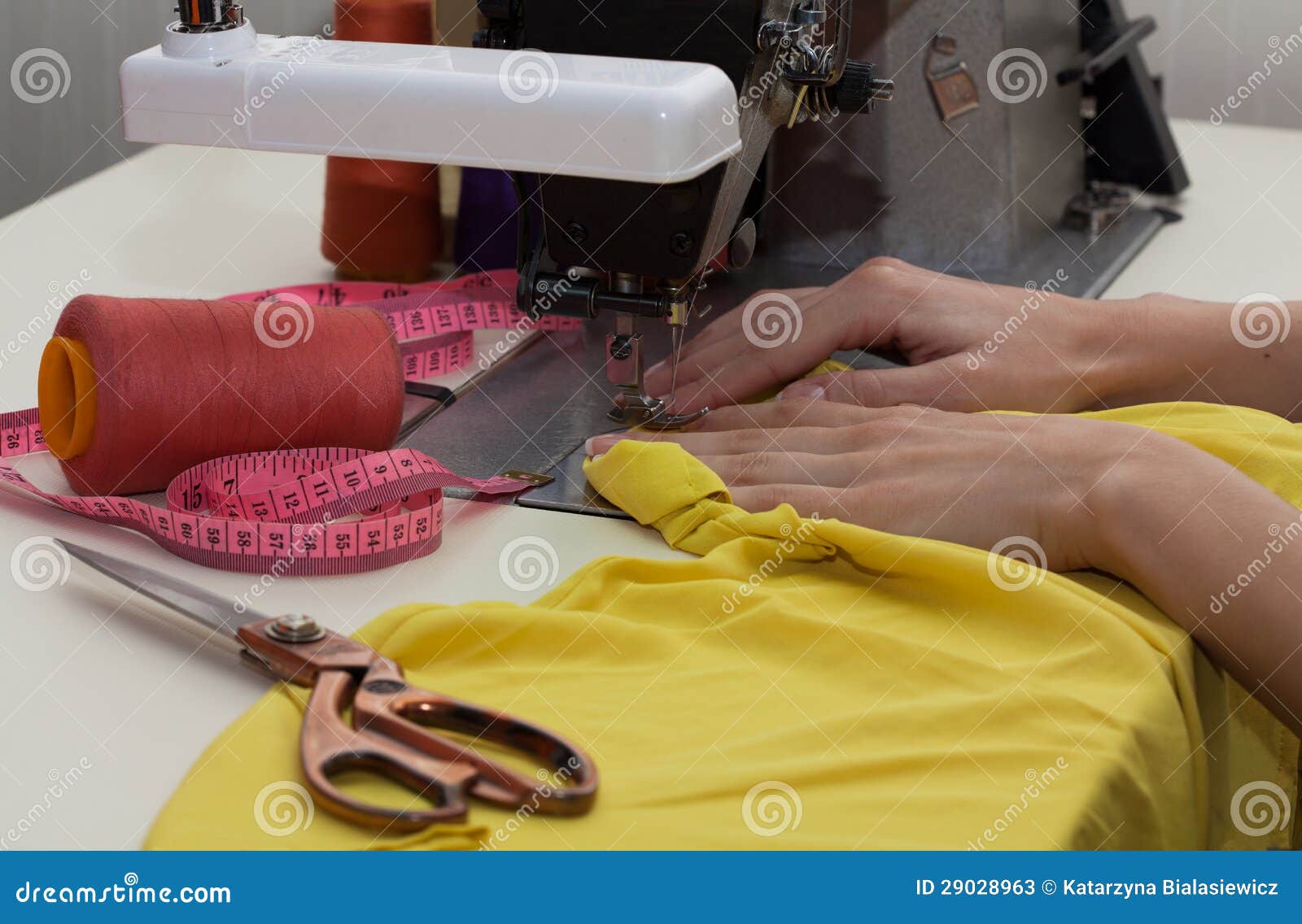 Clothes making stock image. Image of hand, dress, craft 29028963