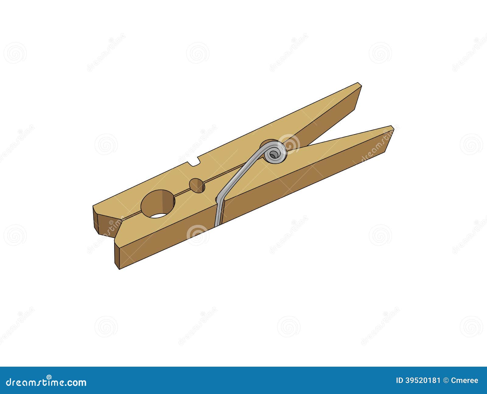 Clothes-peg Stock Vector - Image: 39520181