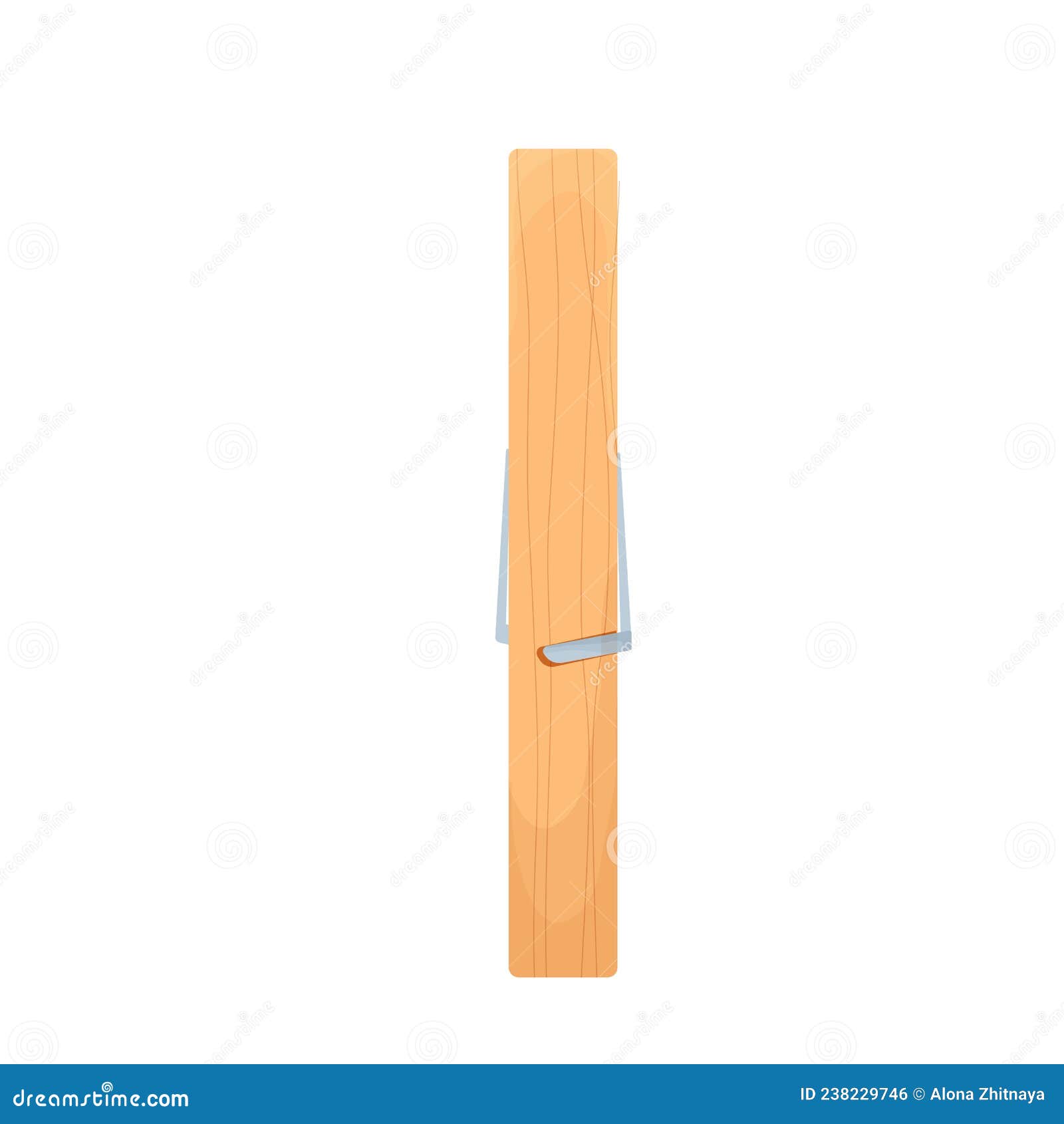 Old wood clothes pin icon, cartoon style 14225313 Vector Art at Vecteezy