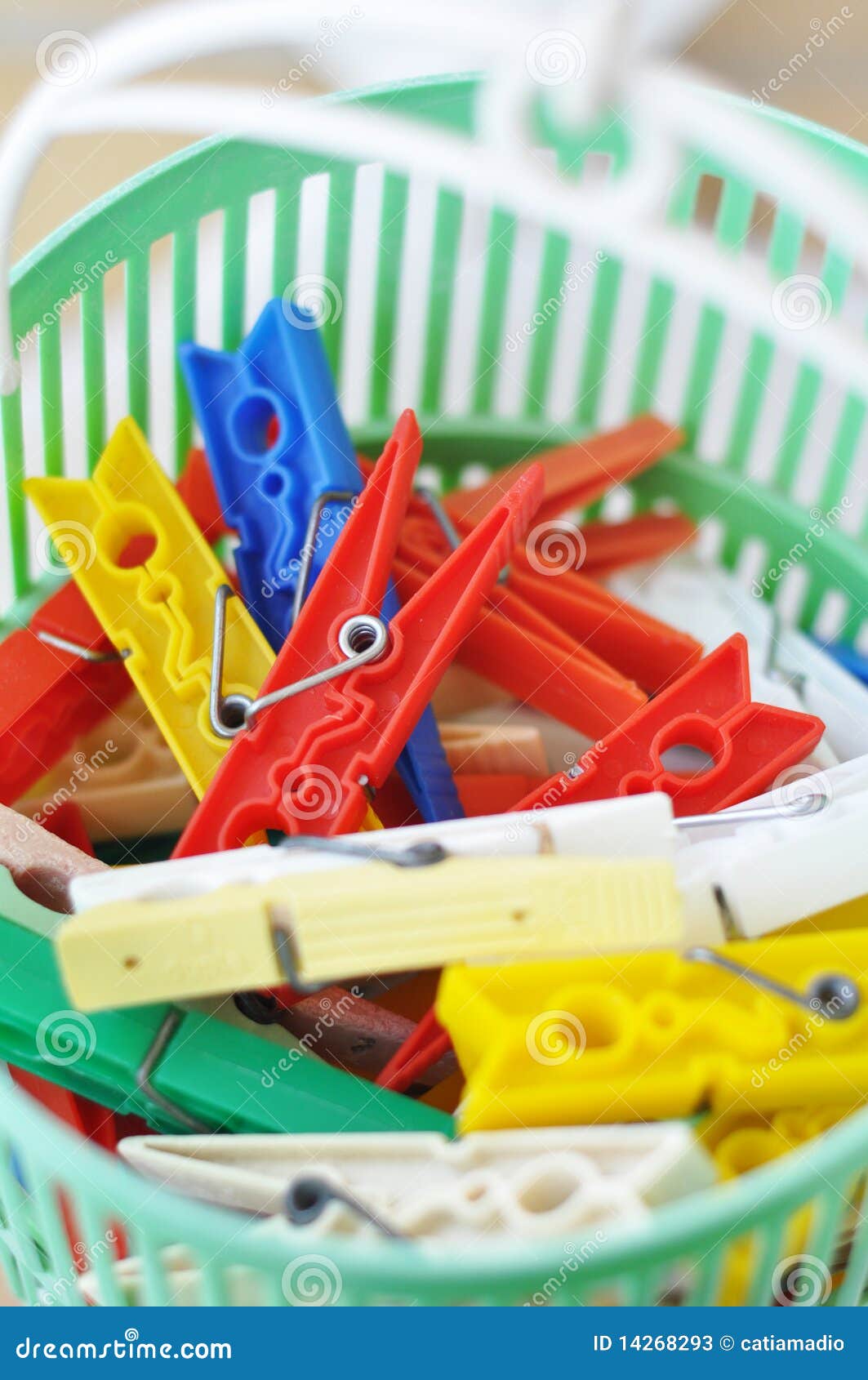Clothes pegs stock image. Image of clothes, housework 14268293
