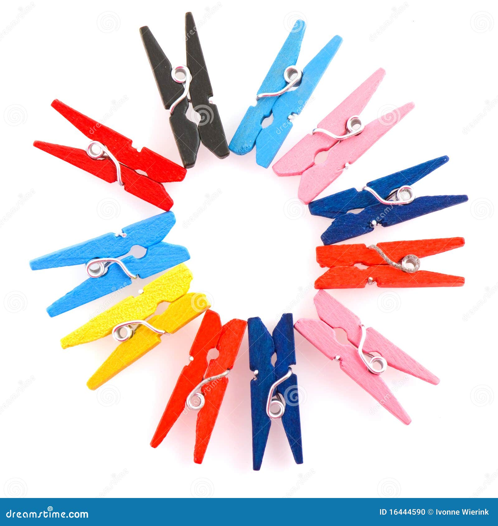 Clothes pins stock photo. Image of circle, hanging, clothespins 16444590