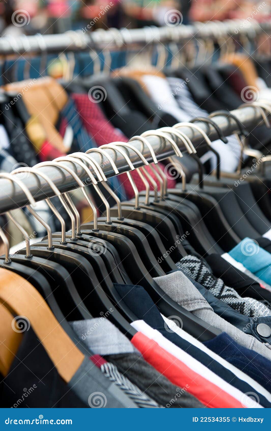 Clothes on racks stock image. Image of costume, boutique - 22534355