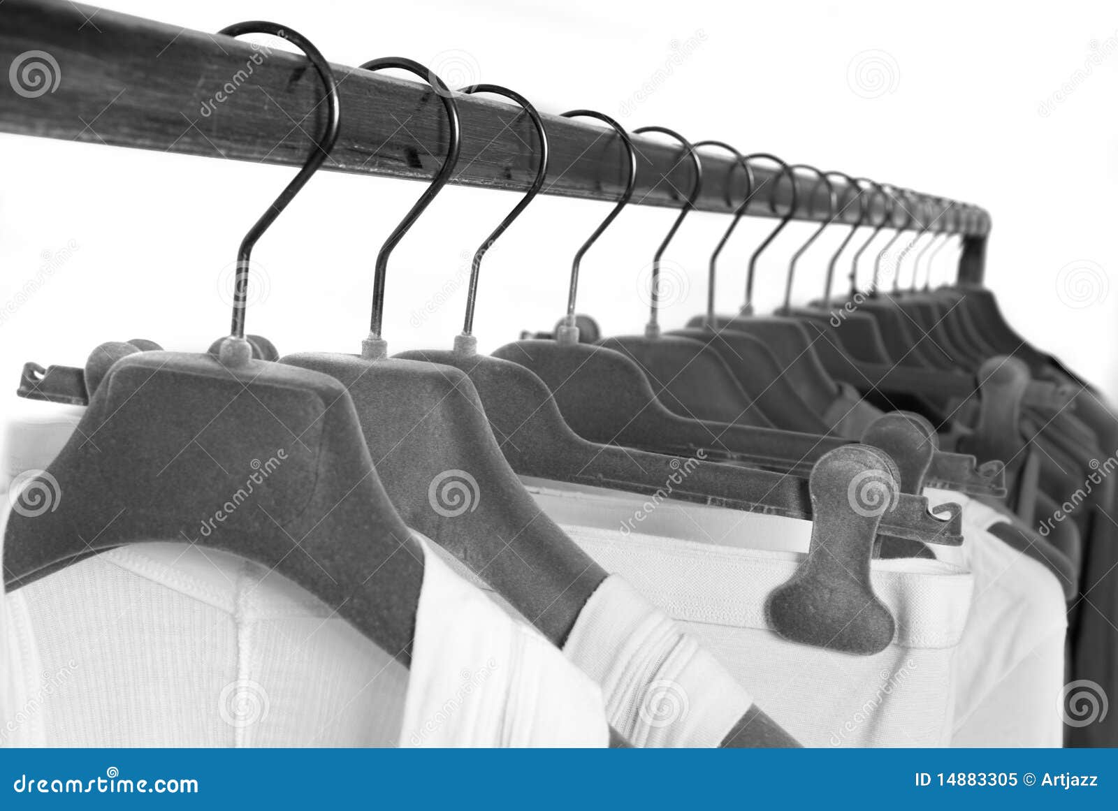 Clothes on racks in store stock image. Image of commerce - 14883305