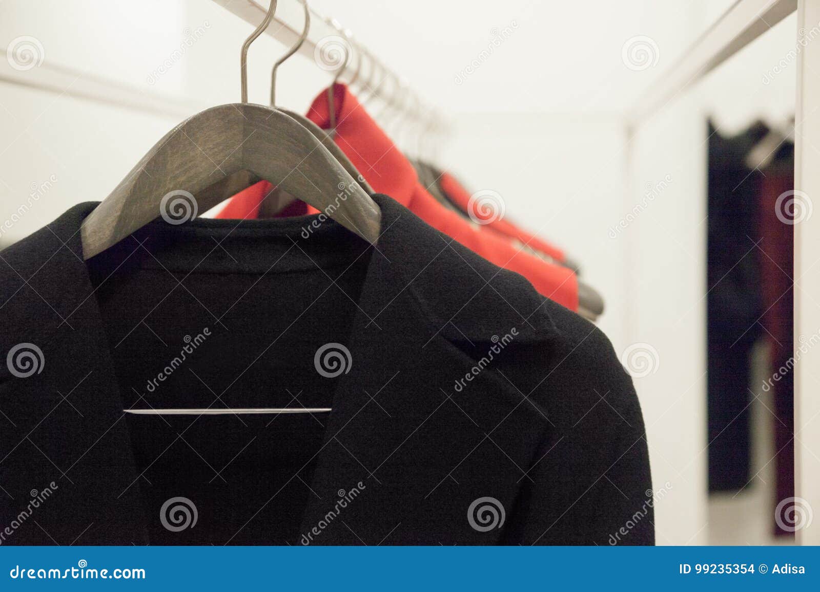 Clothes stock photo. Image of cloth, hangers, fashionable - 99235354