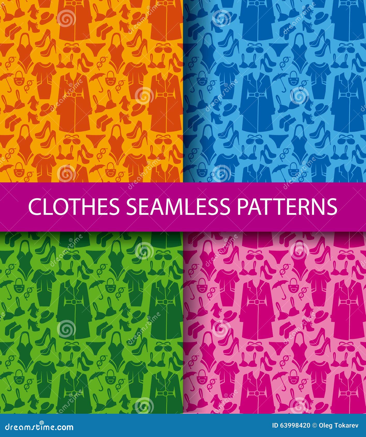 Clothes seamless pattern stock illustration. Illustration of pattern