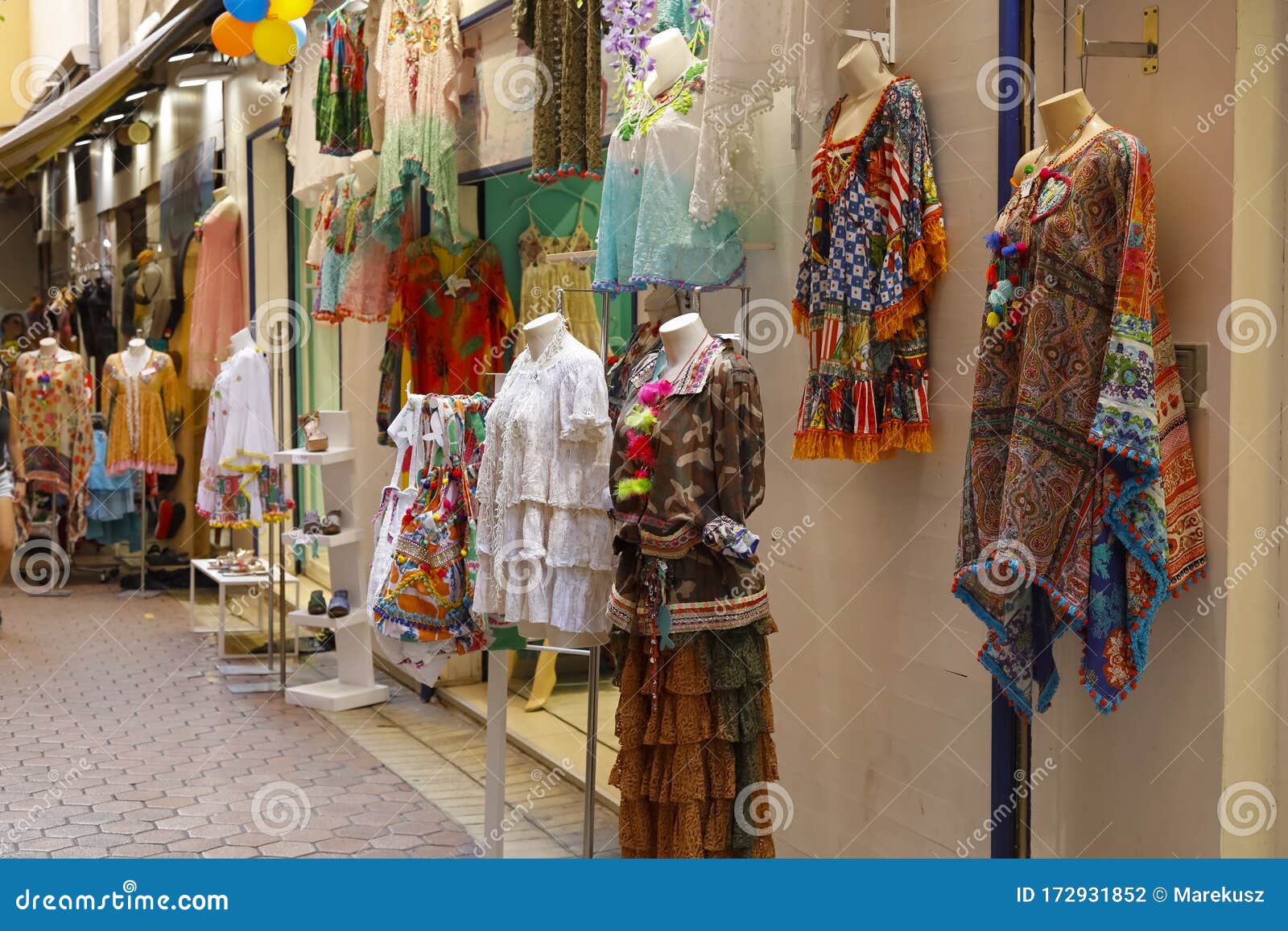 The Clothes is Seen at External Stands Editorial Photography - Image of ...