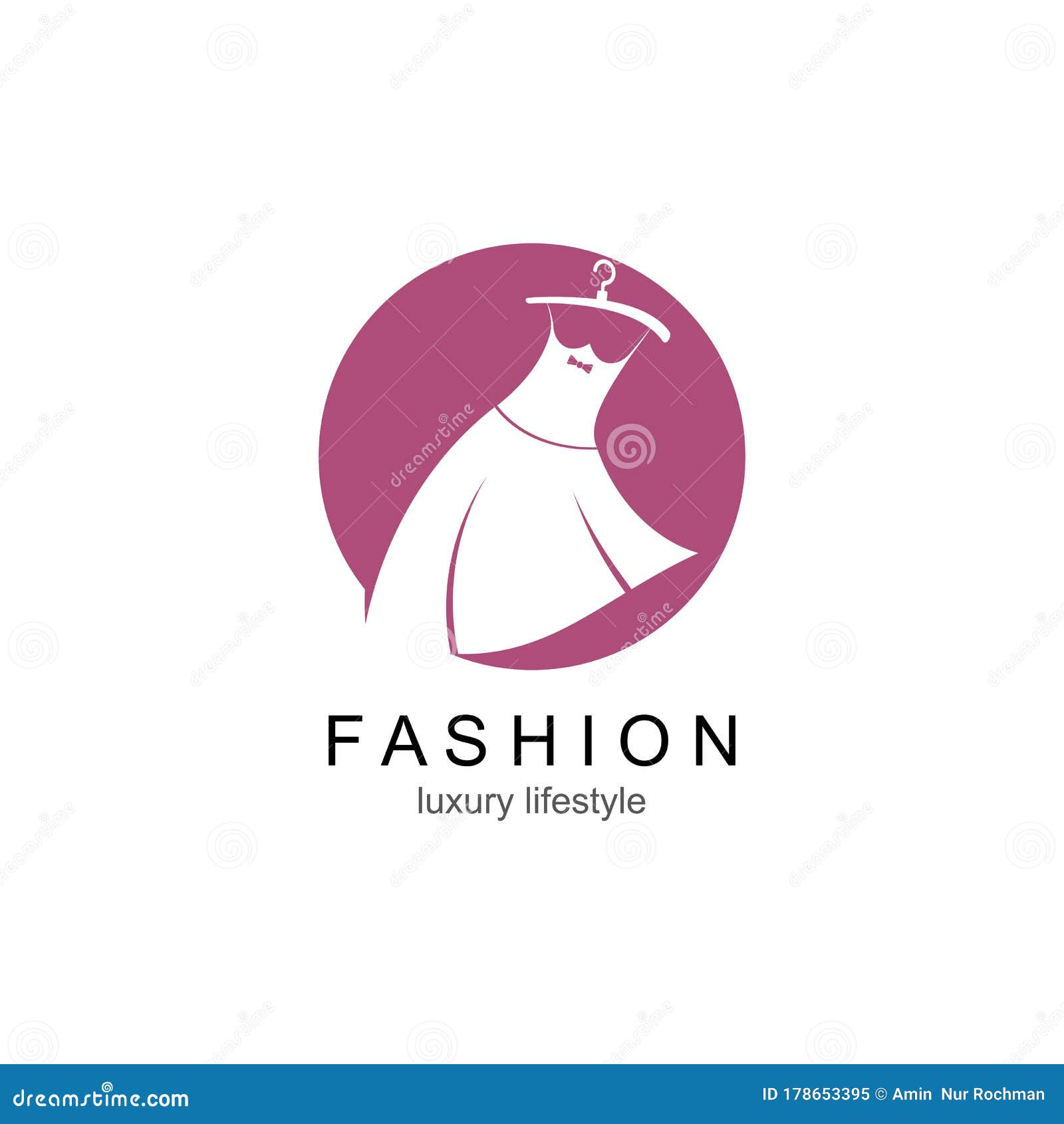 Clothes Shop Fashion Logo Vector Stock Illustration - Illustration of glamour: 178653395