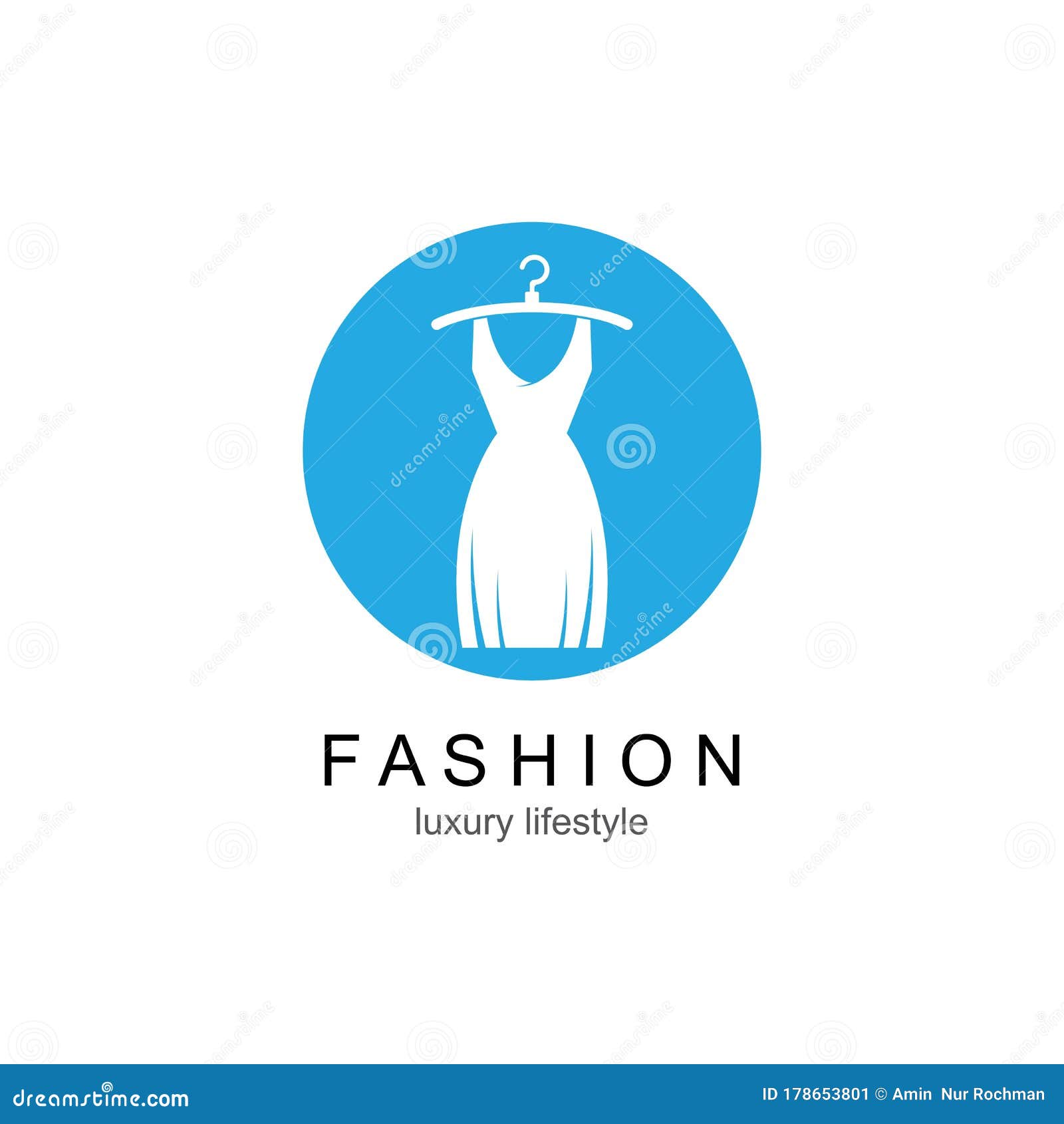 Clothes Shop Fashion Logo Vector Stock Illustration - Illustration of ...