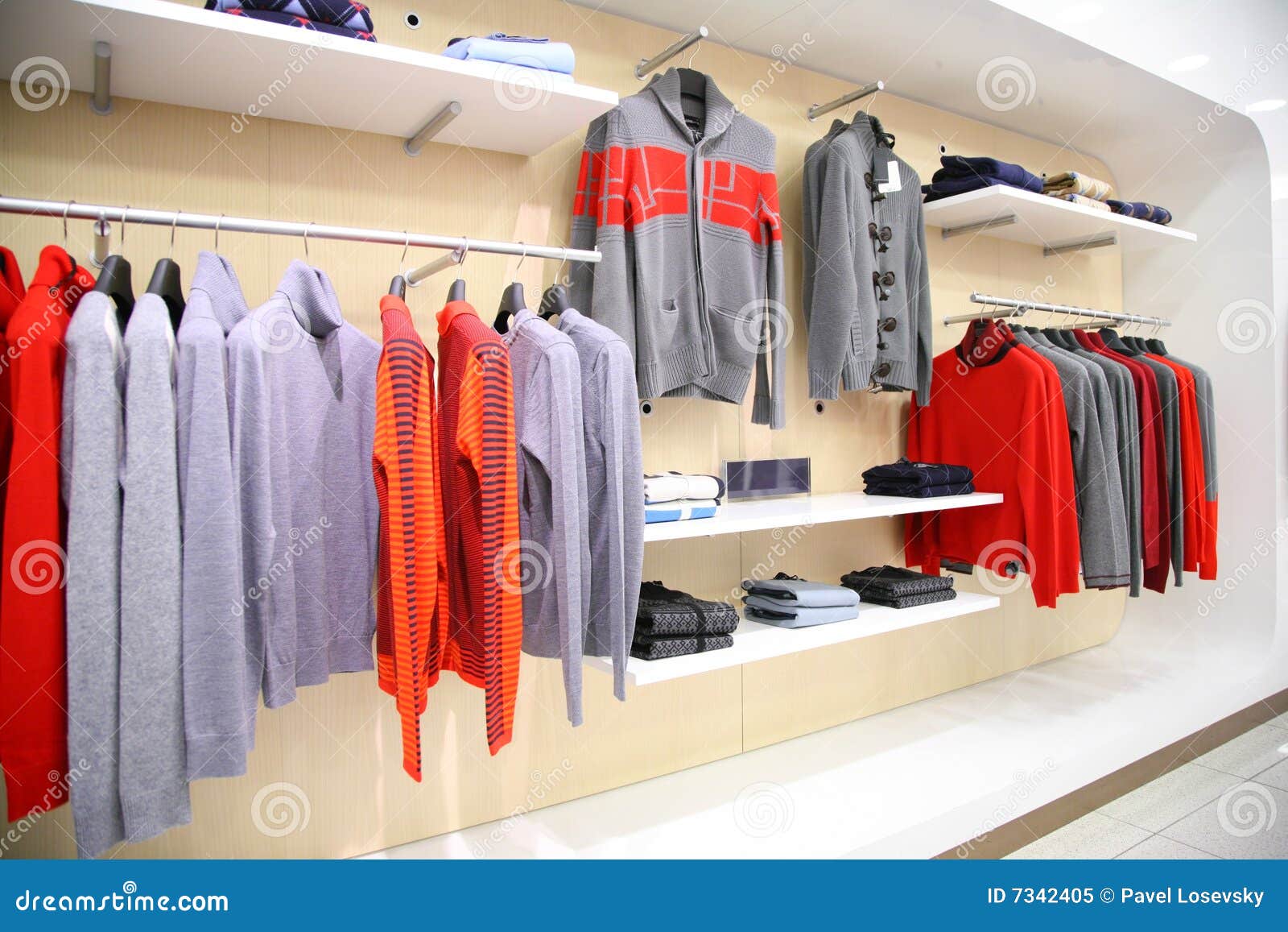 Clothes in store stock image. Image of commerce, activity - 7342405