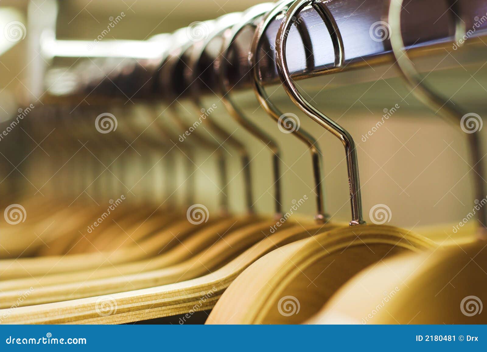 Clothes store hangers stock image. Image of sale, textile 2180481