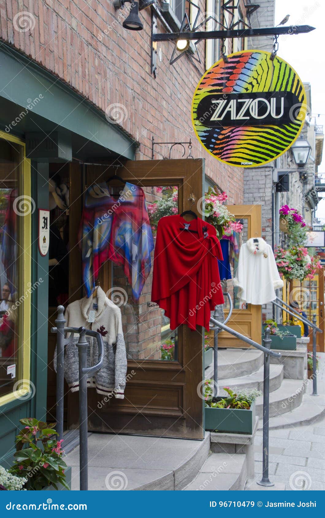 Clothes Stores in Old Quebec Editorial Stock Image Image of fashionable, fashion 96710479