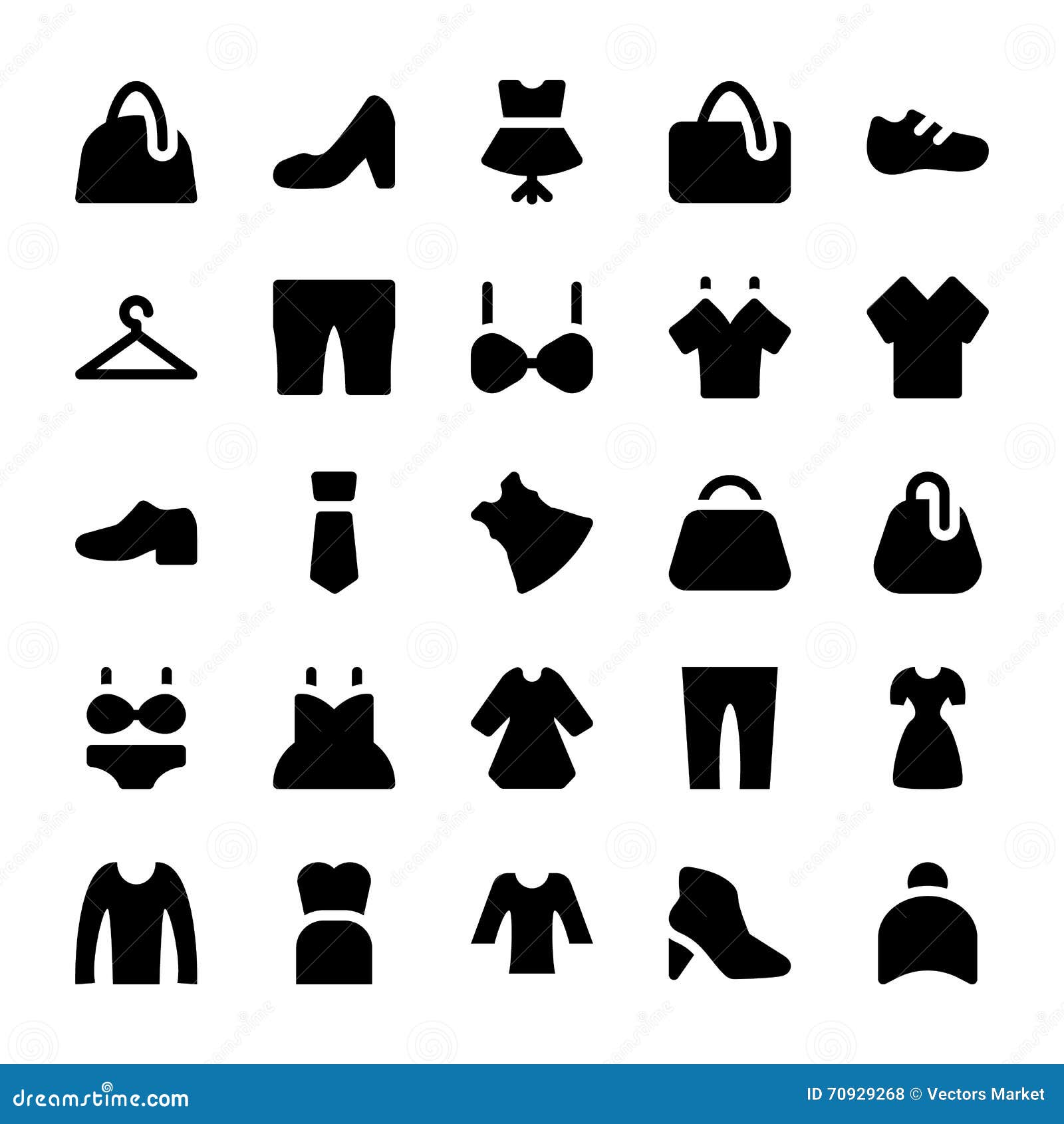 Clothes Vector Icons 2 stock illustration. Illustration of fashion ...