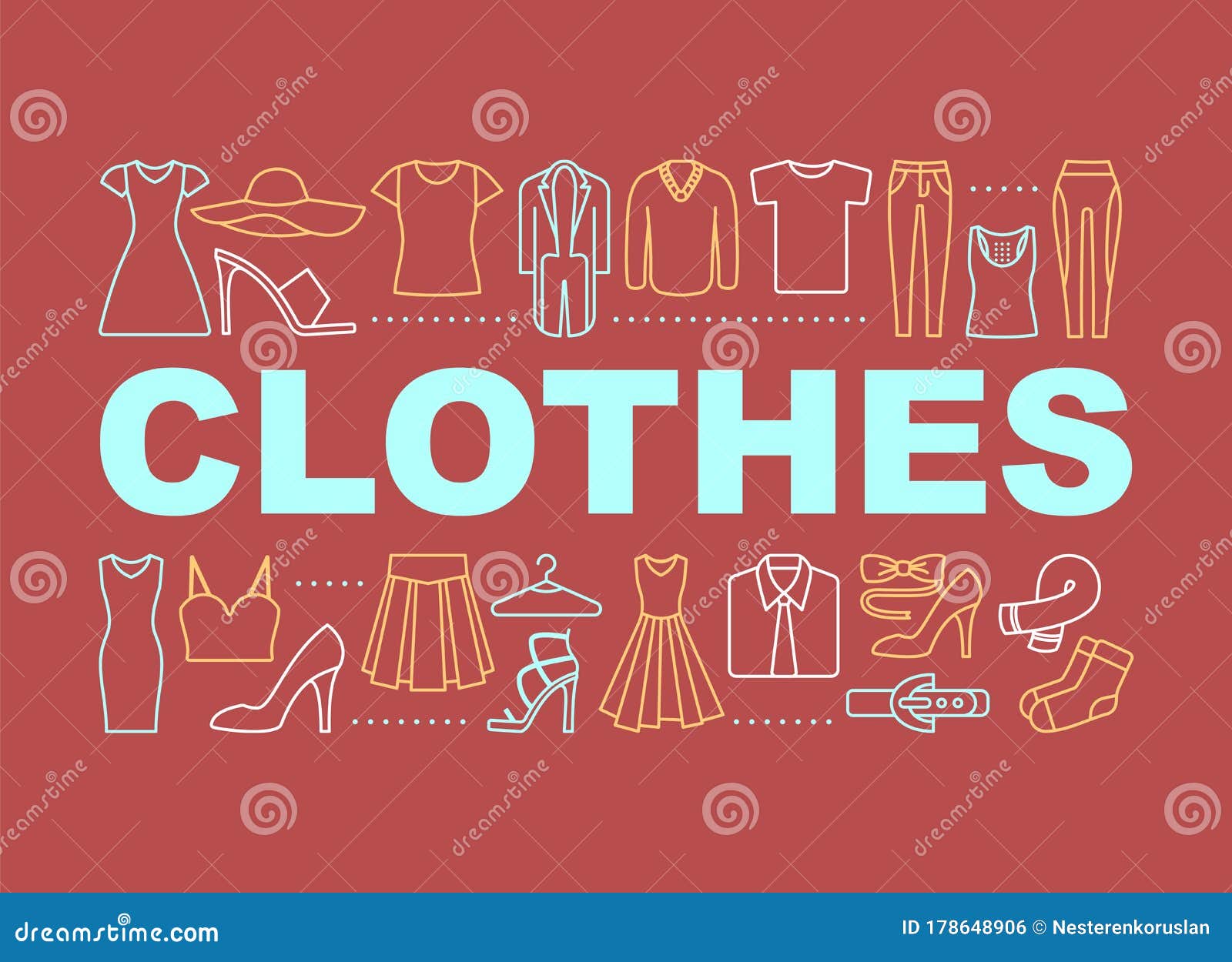 Old Clothes And Word UPCYCLING, Isolated On White. Flat Style Vector ...