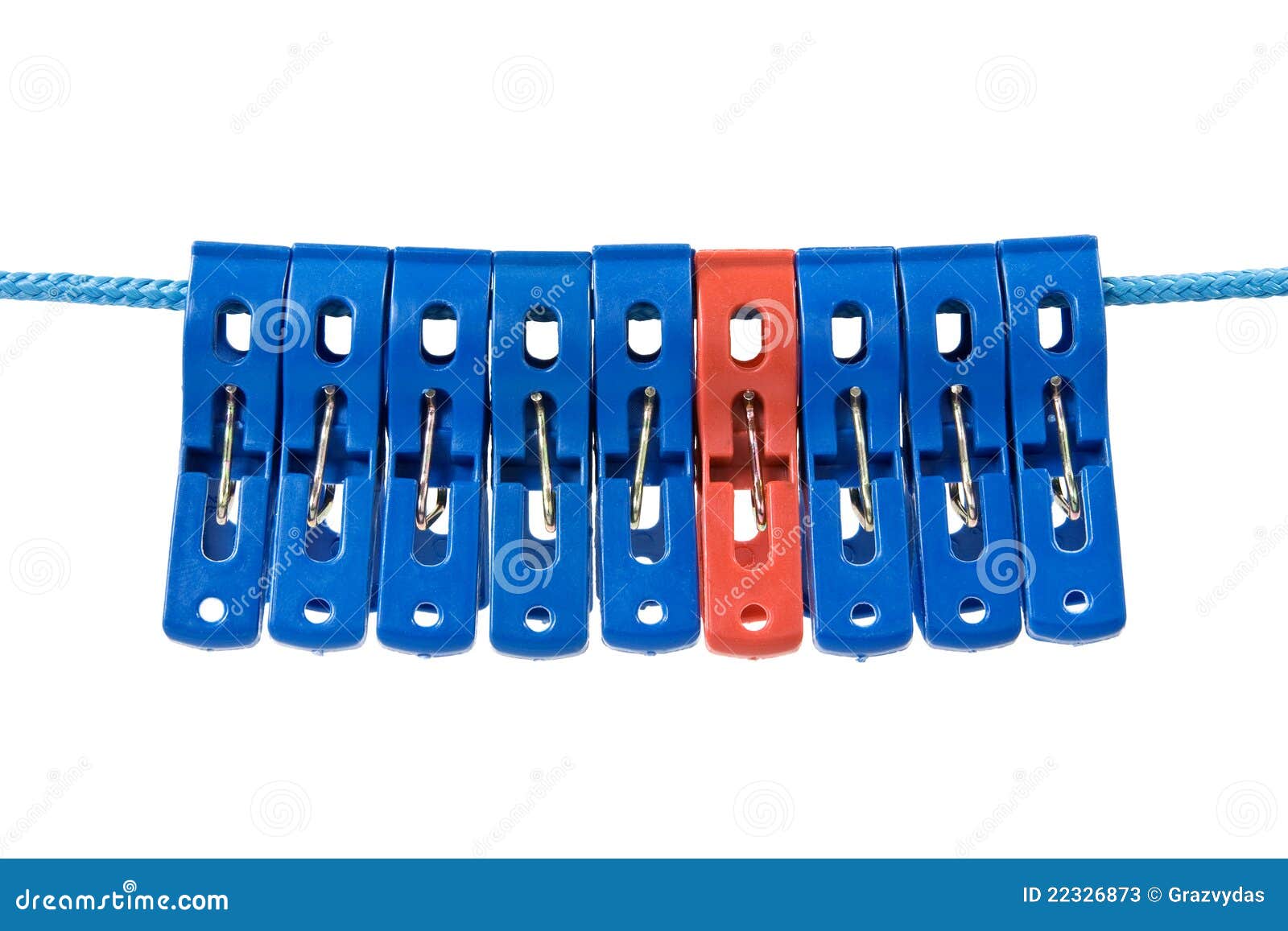 Clothesline with a Clothes Pegs Stock Image Image of laundry