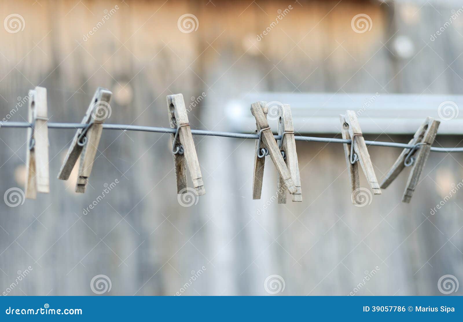 Clothespins on a Line stock photo. Image of wire, homestead 39057786