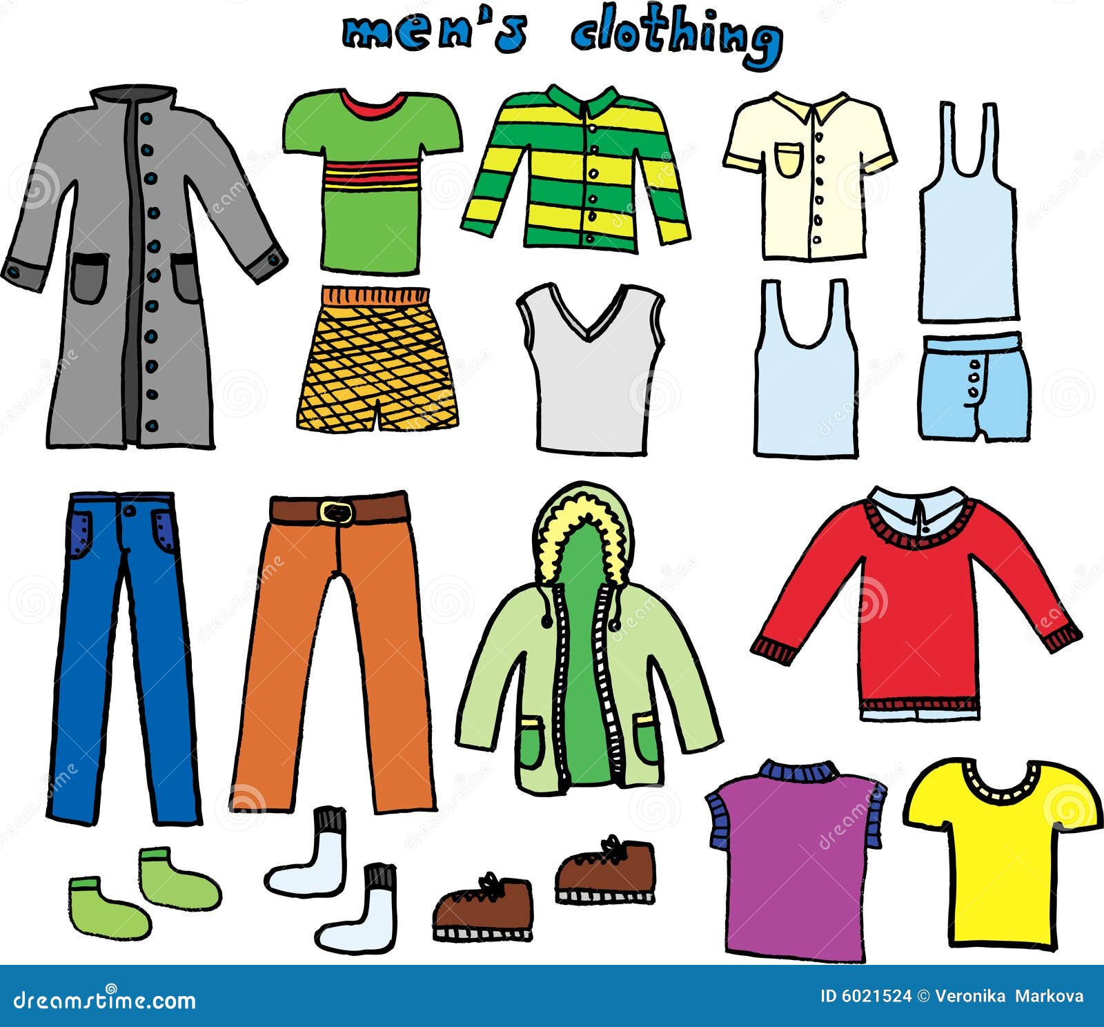 Clothing stock vector. Illustration of clothing, underclothing - 6021524