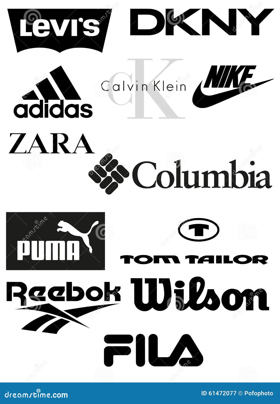 Clothing Brands Logos Stock Illustrations – 162 Clothing Brands Logos Stock  Illustrations, Vectors & Clipart - Dreamstime