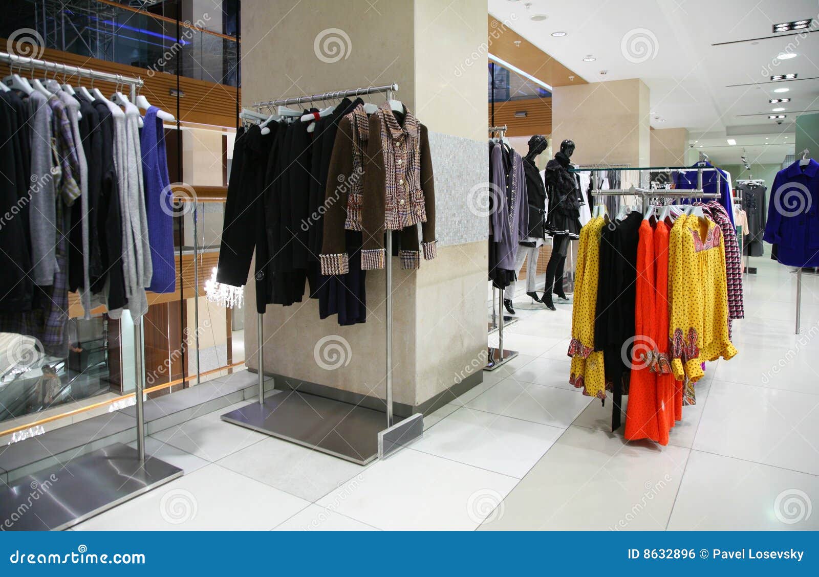 Clothing department stock photo. Image of indoors, center - 8632896