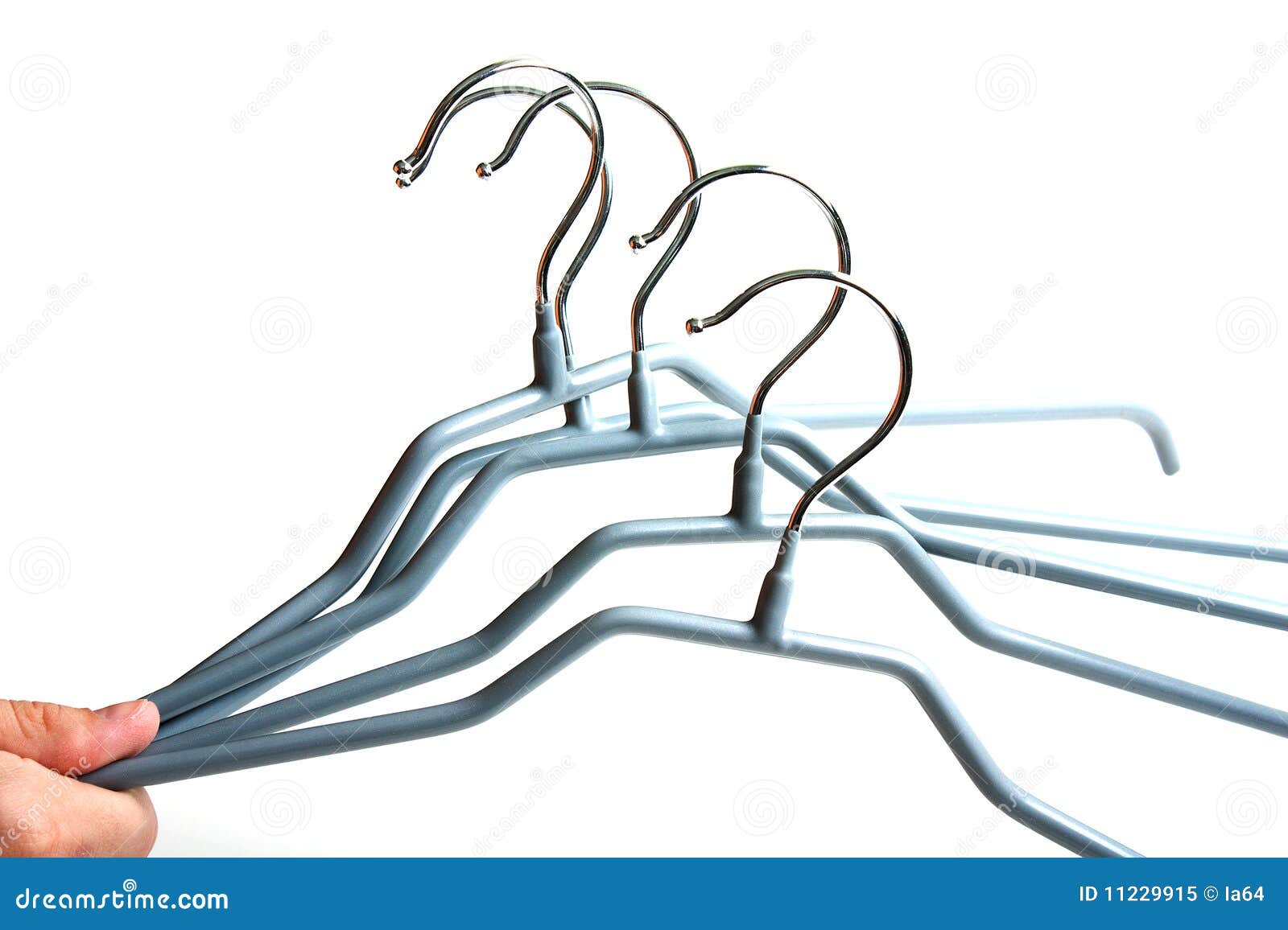 Clothing hanger stock image. Image of close, color, rack 11229915