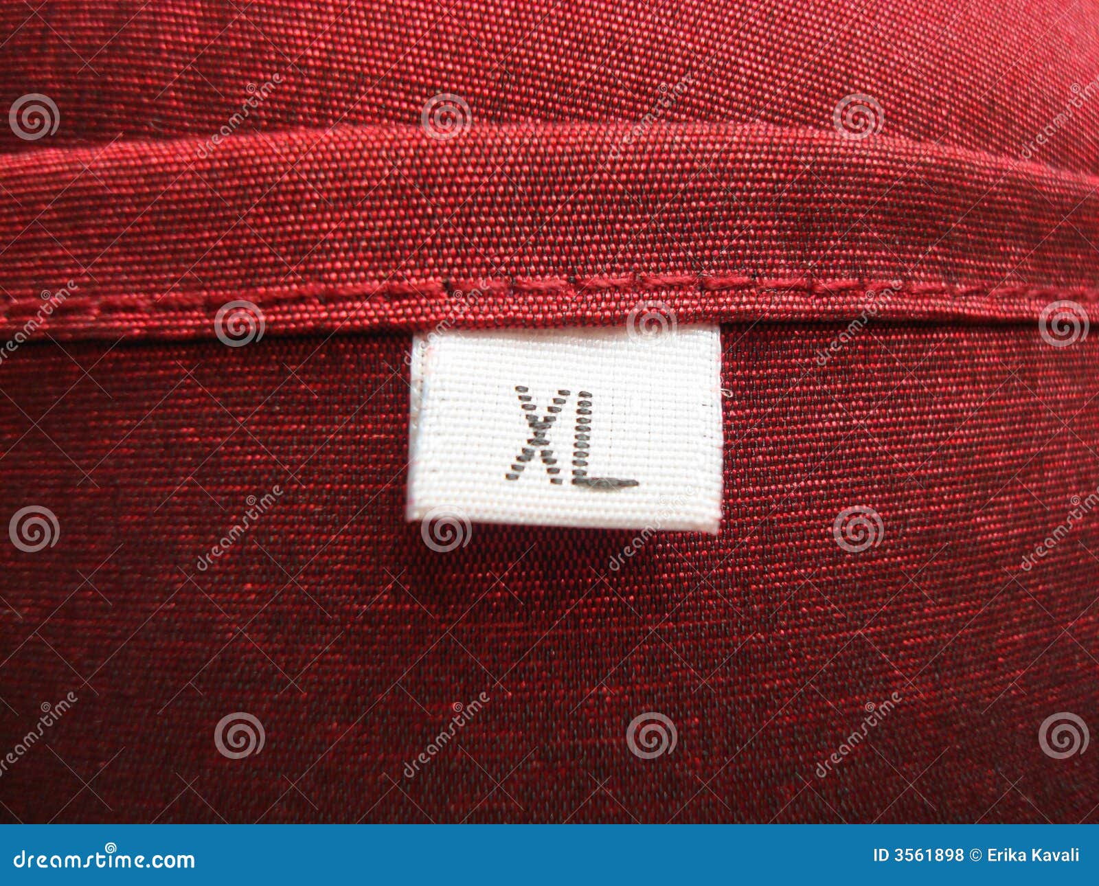 XL Size Tag stock image. Image of macro, retail, information - 3680001