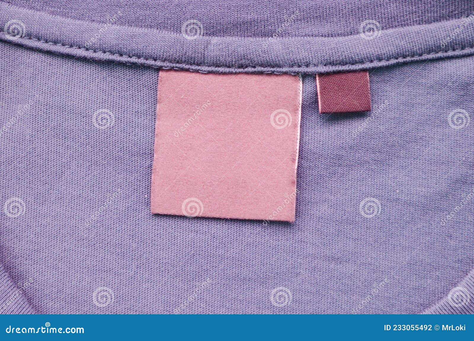 Clothing Label, Empty Label on a Shirt Stock Photo - Image of empty ...