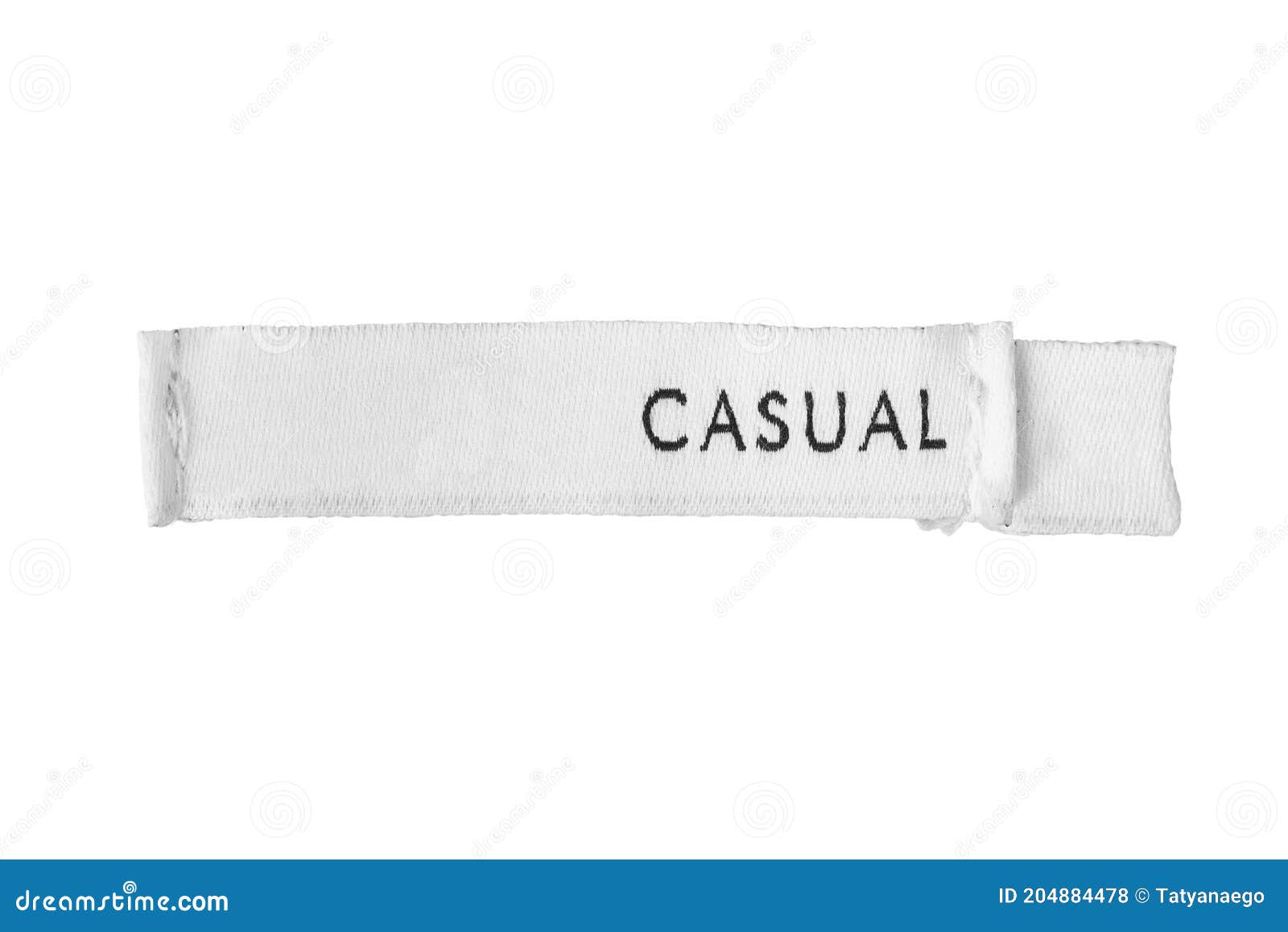 Clothing label isolated stock photo. Image of studio - 204884478