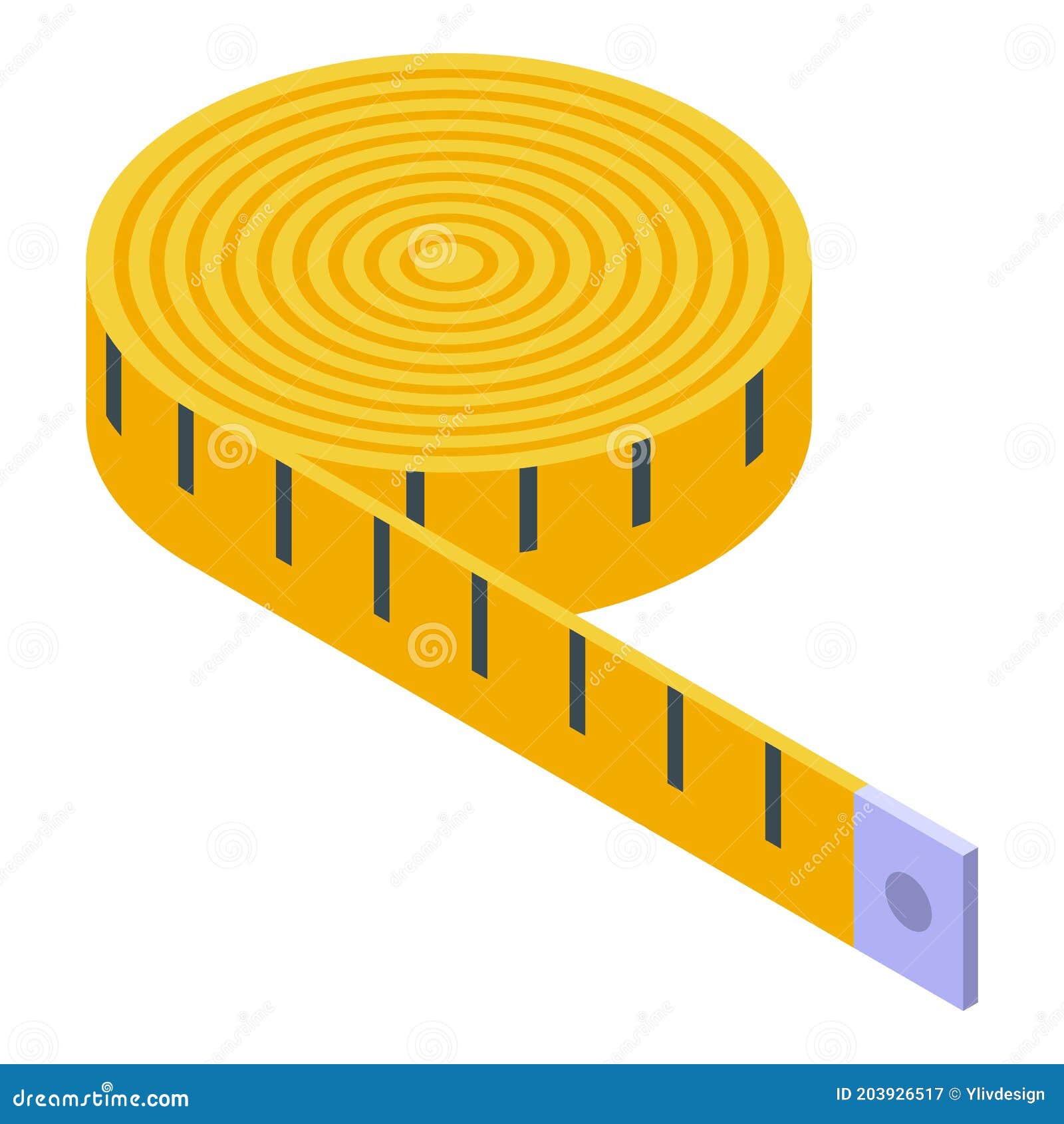 Clothing Repair Measurement Tape Icon, Isometric Style Stock Vector -  Illustration of rule, hand: 203926517