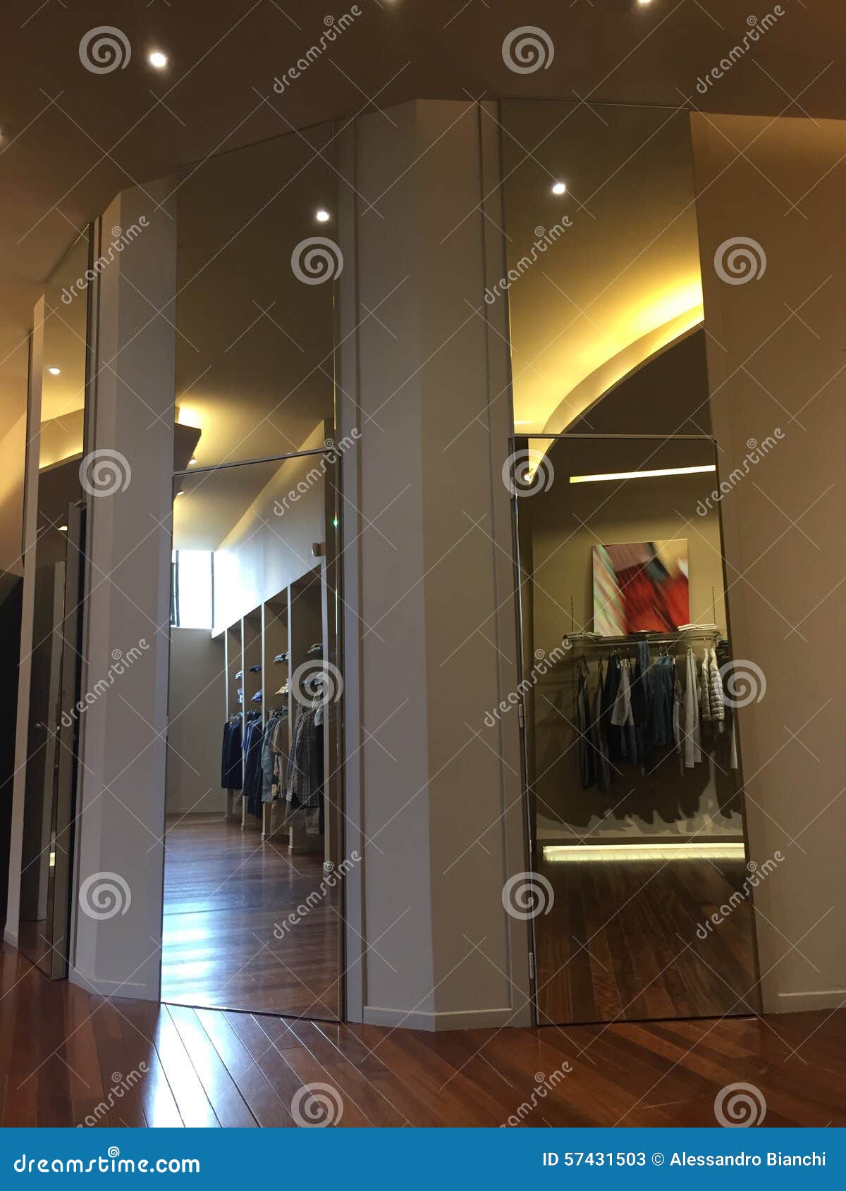 Clothing shop stock image. Image of modern, fashion, floors 57431503