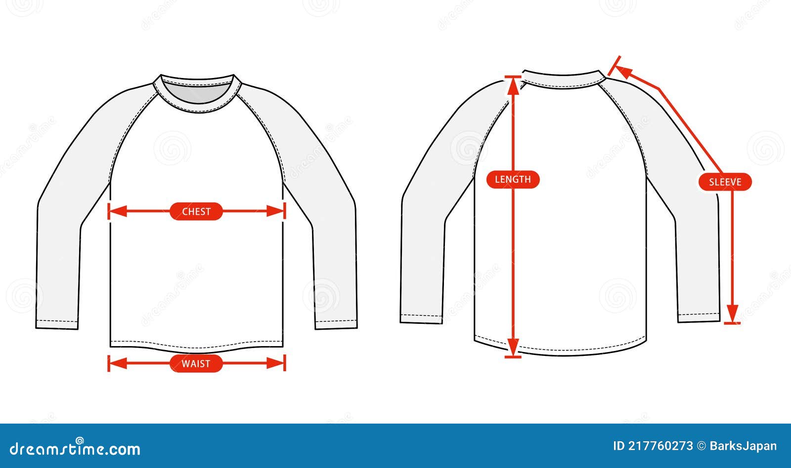 size chart long sleeve
