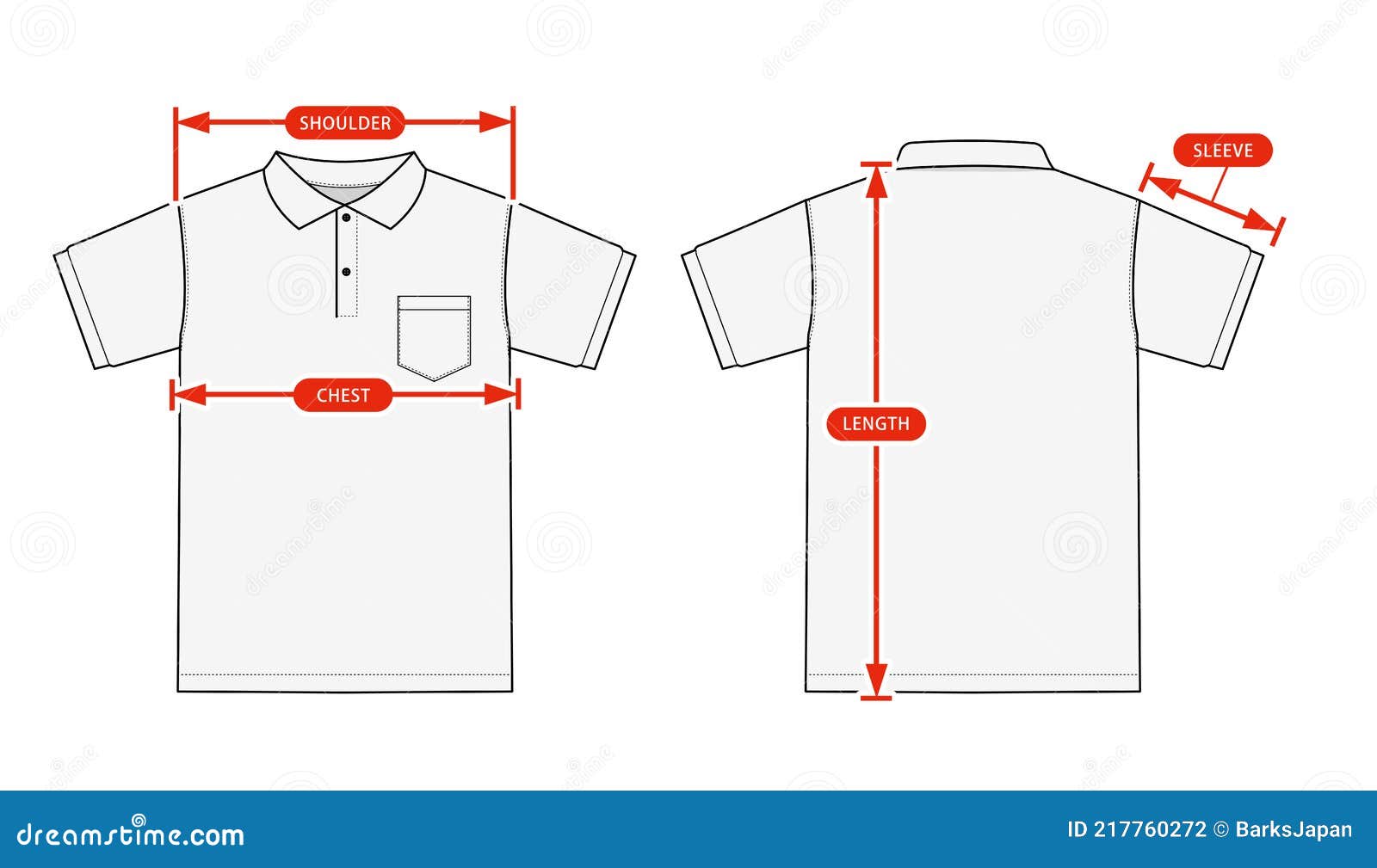 polo shirt size chart