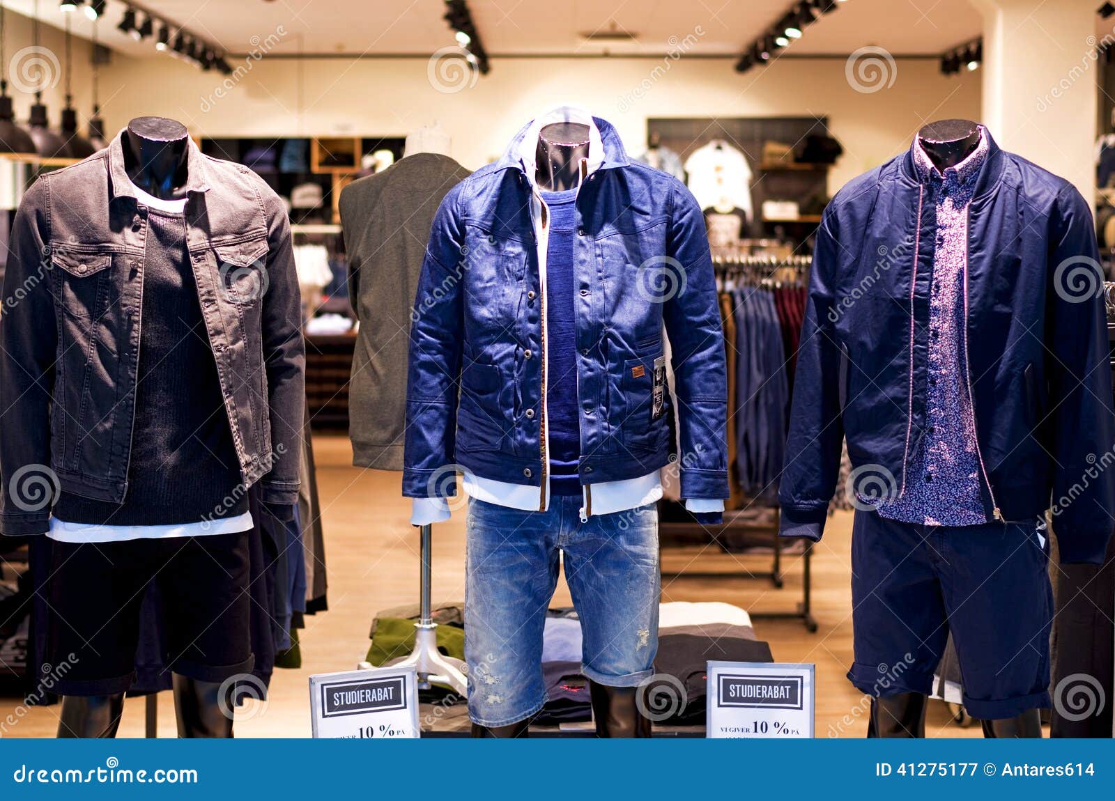 Clothing store editorial photography. Image of shoe, display 41275177