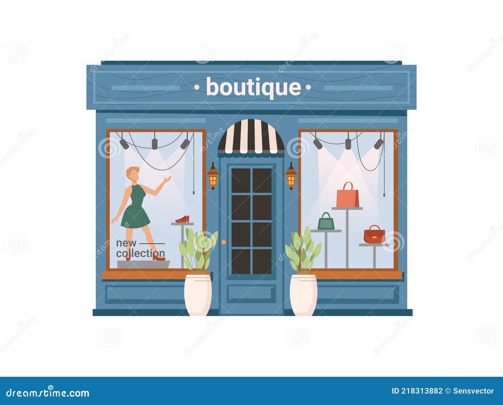 clothing store, boutique shopstore facade exterior