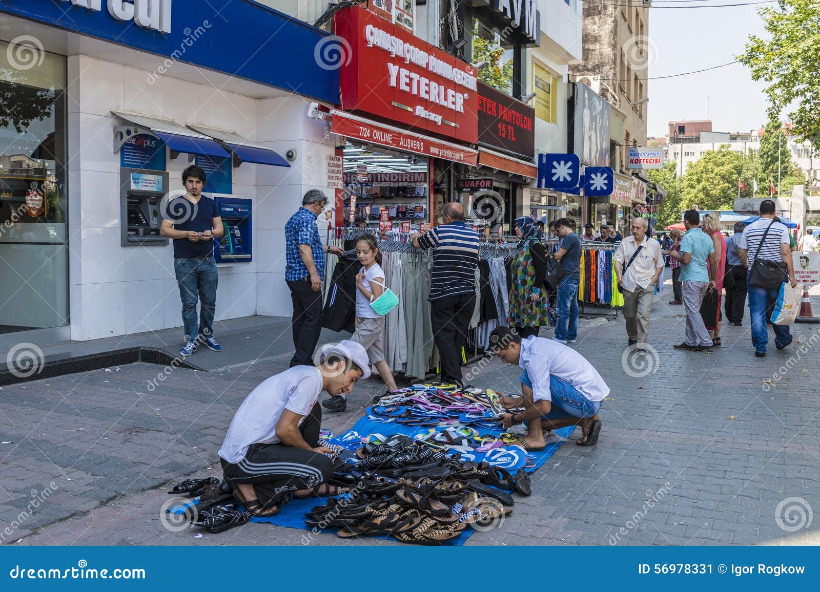 Clothing Store in the Center of Istanbul. Editorial Photo Image of