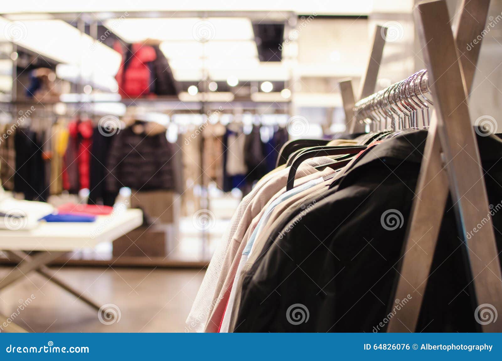 Clothing store stock photo. Image of department, fashion - 64826076