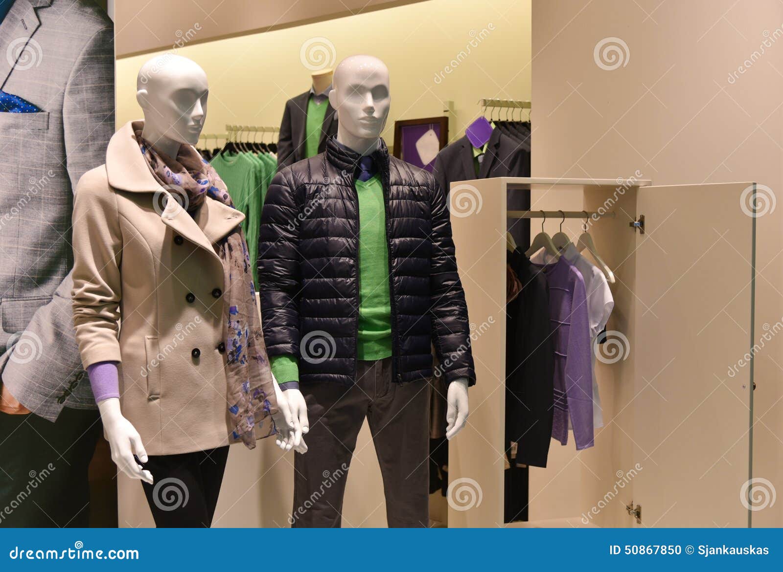 Clothing Store New Collection Stock Photo - Image of business ...