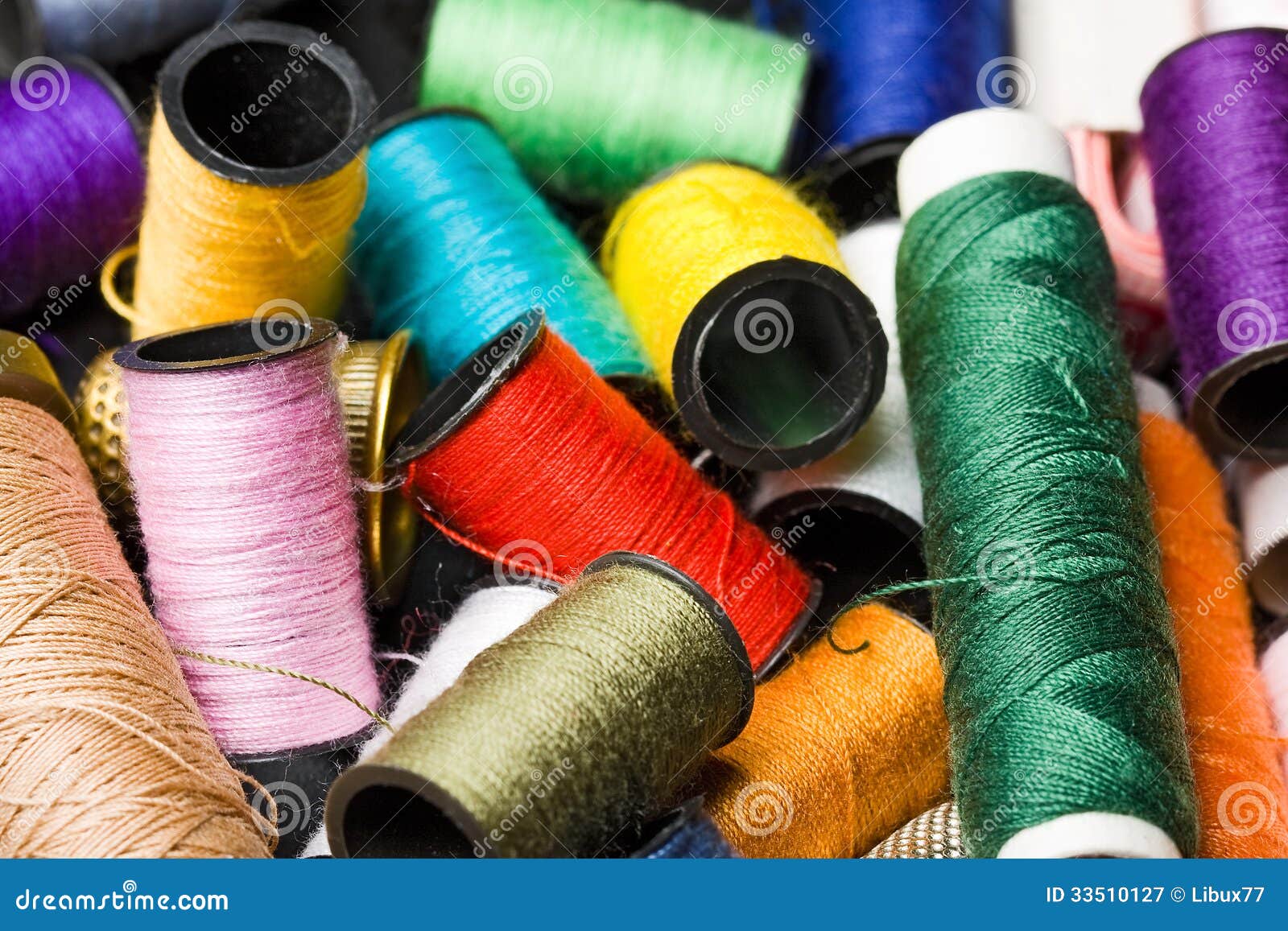 Clothing Thread Spools stock image. Image of colorful 33510127