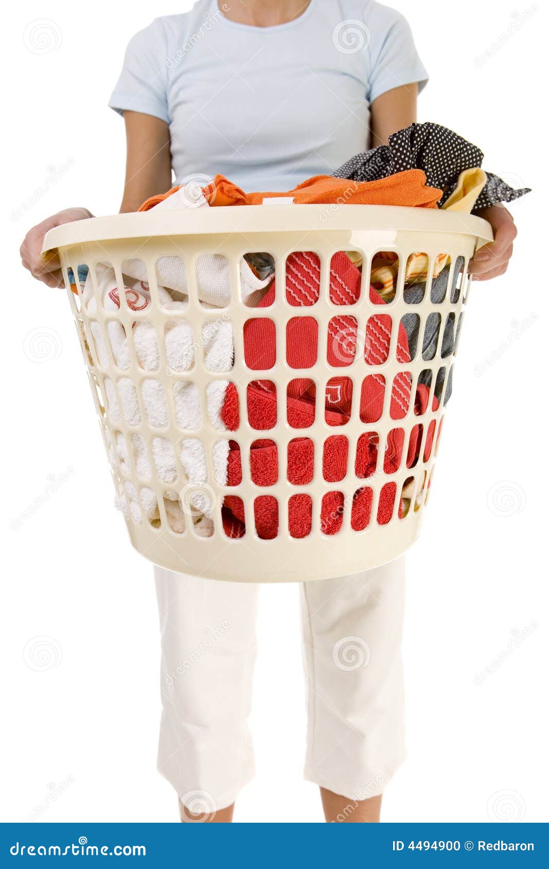 Clothing to the washing. stock photo. Image of hamper 4494900