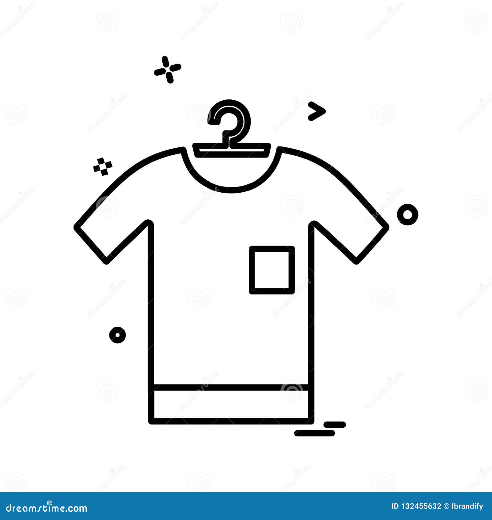Cloths icon design vector stock vector. Illustration of fashion - 132455632