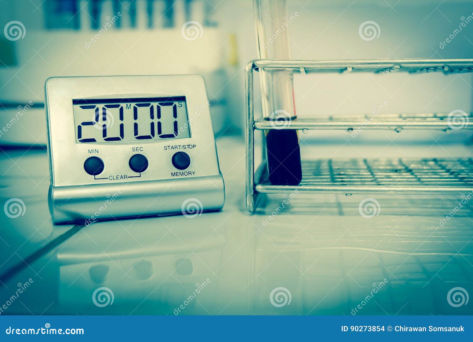 Clotted Blood in Test Tube Vct Teasting Stock Photo Image of