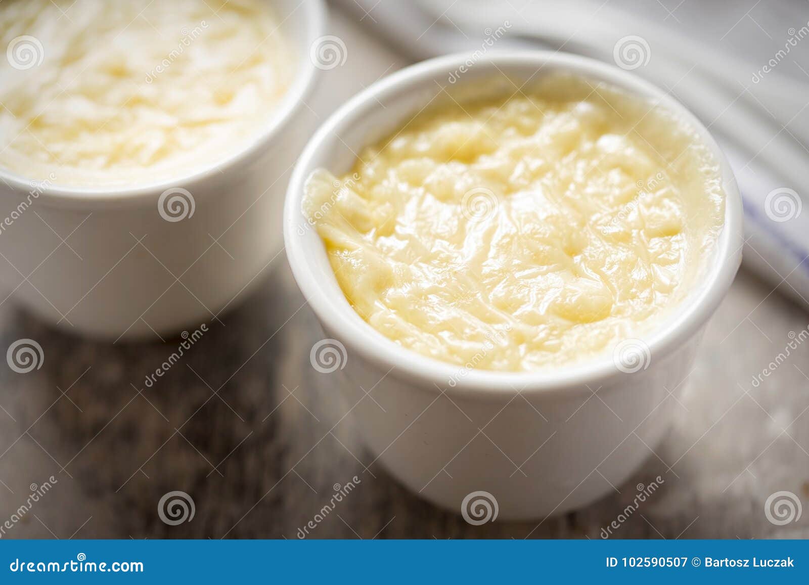 Clotted cream rice pudding stock image. Image of porridge 102590507