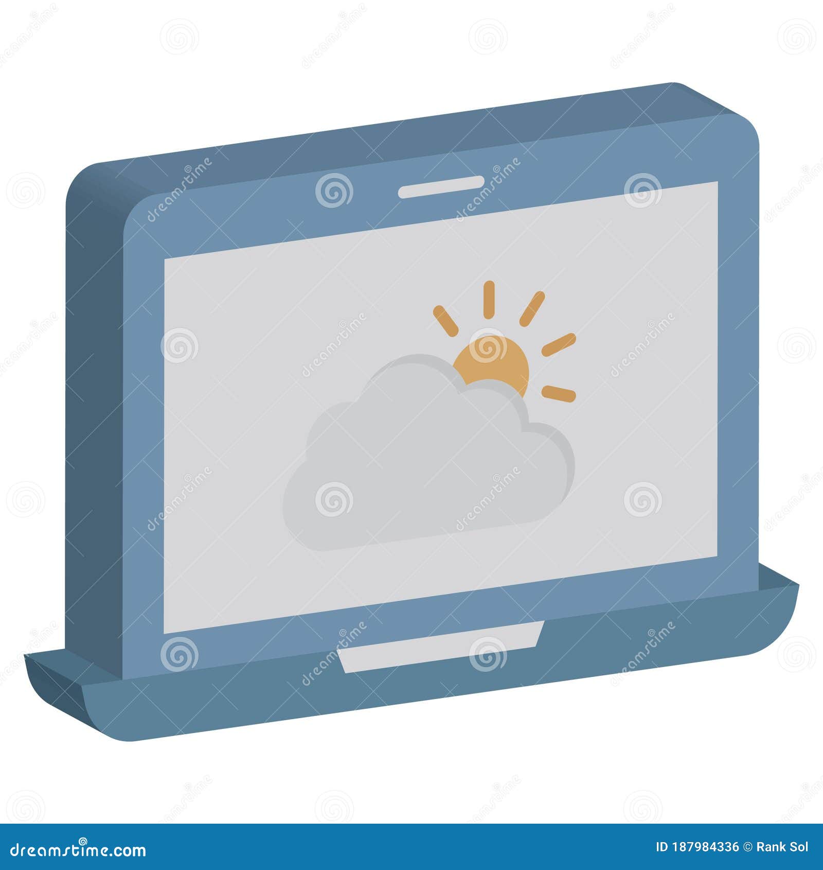 cloud backup isometric   icon which can easily modify or edit