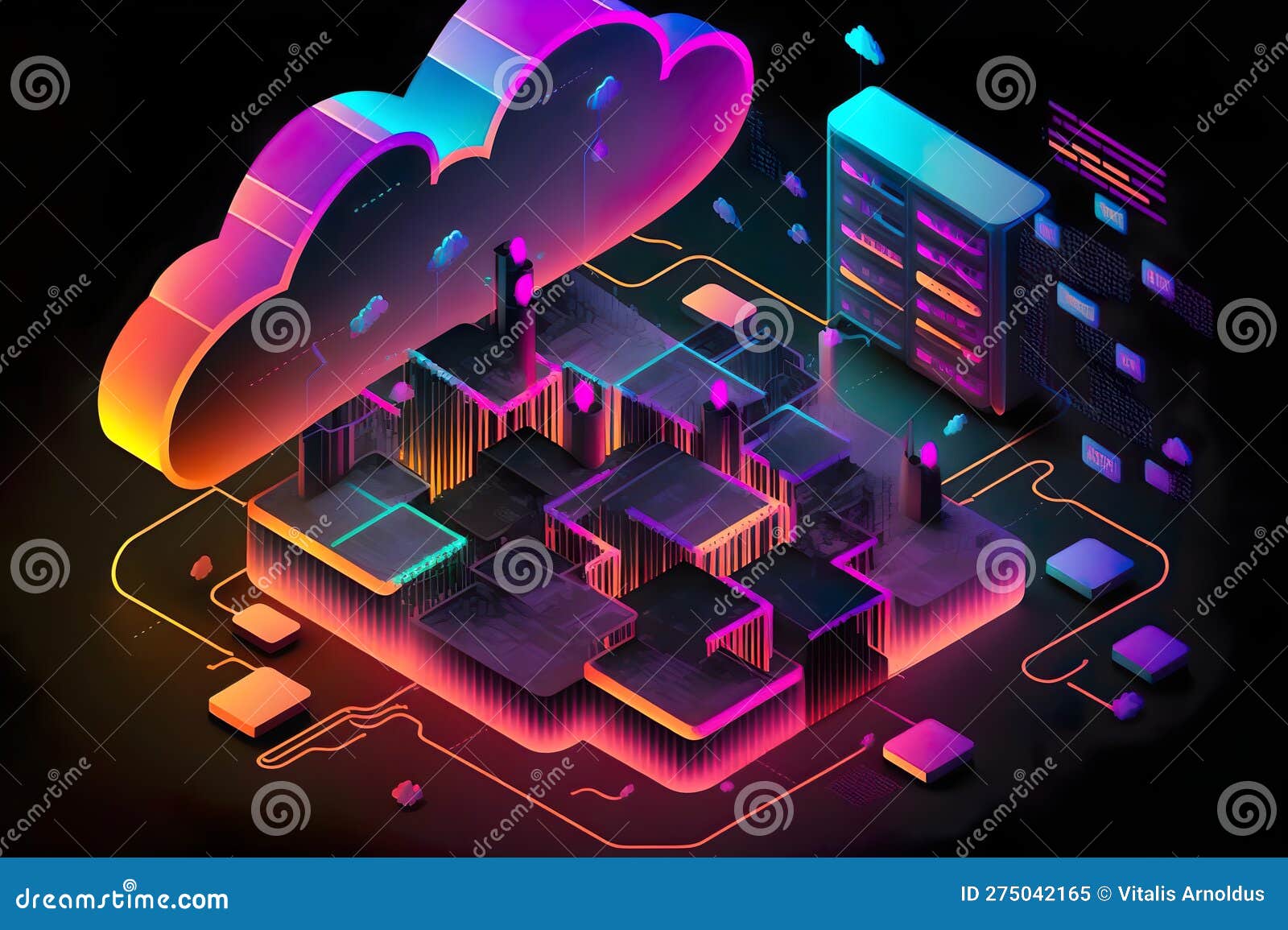A Cloud-based Server Technology of the Future Created with Generative 