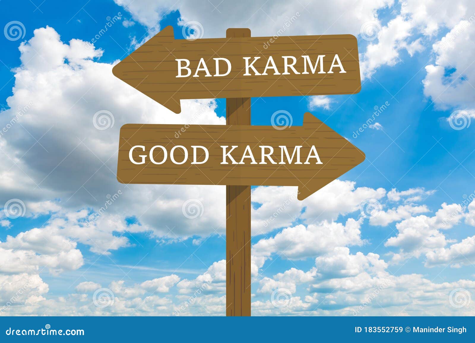 Good Karma Clean Karma Word Karma Stock Illustration 388542865
