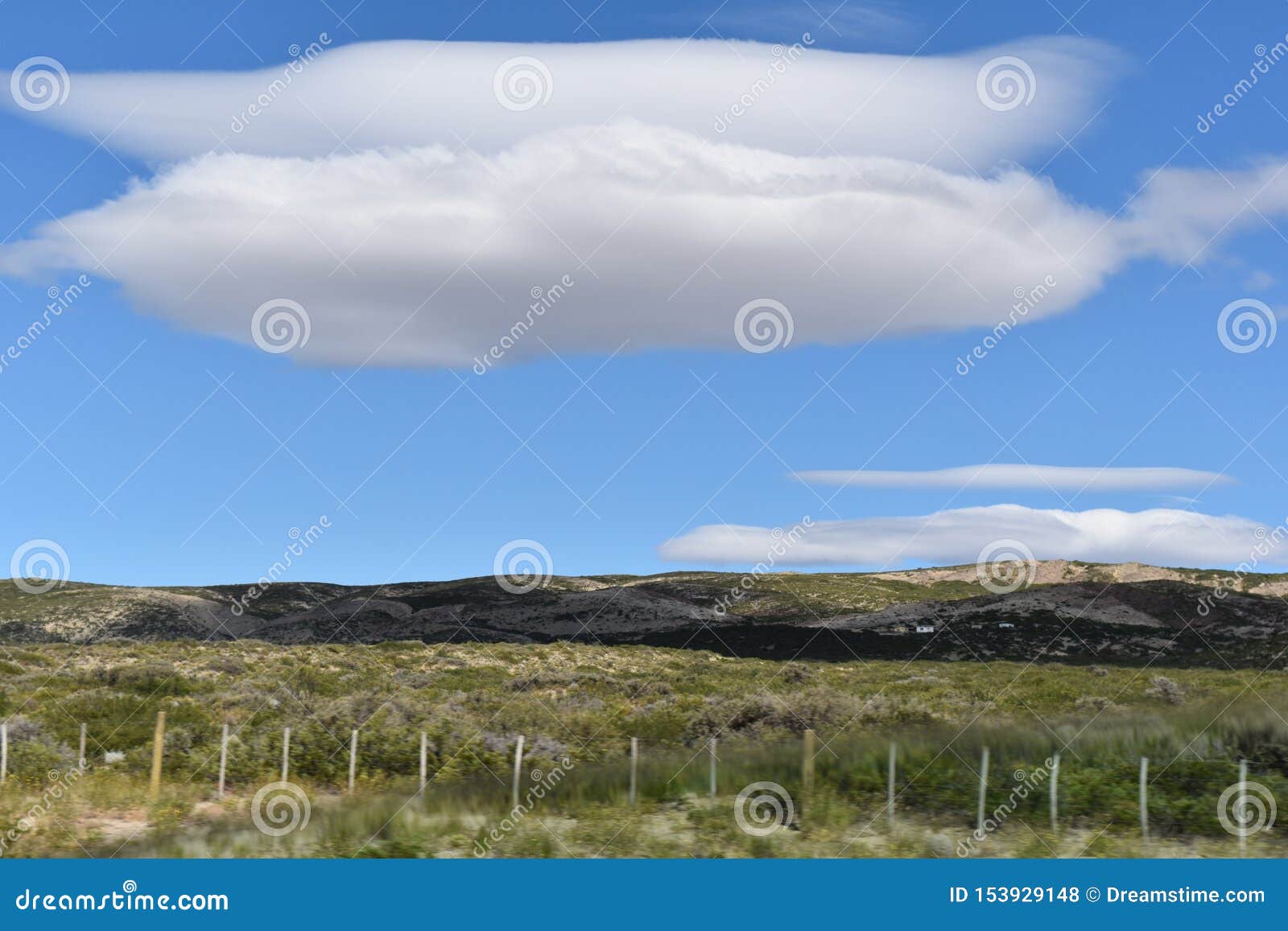 cloud in the blue sky