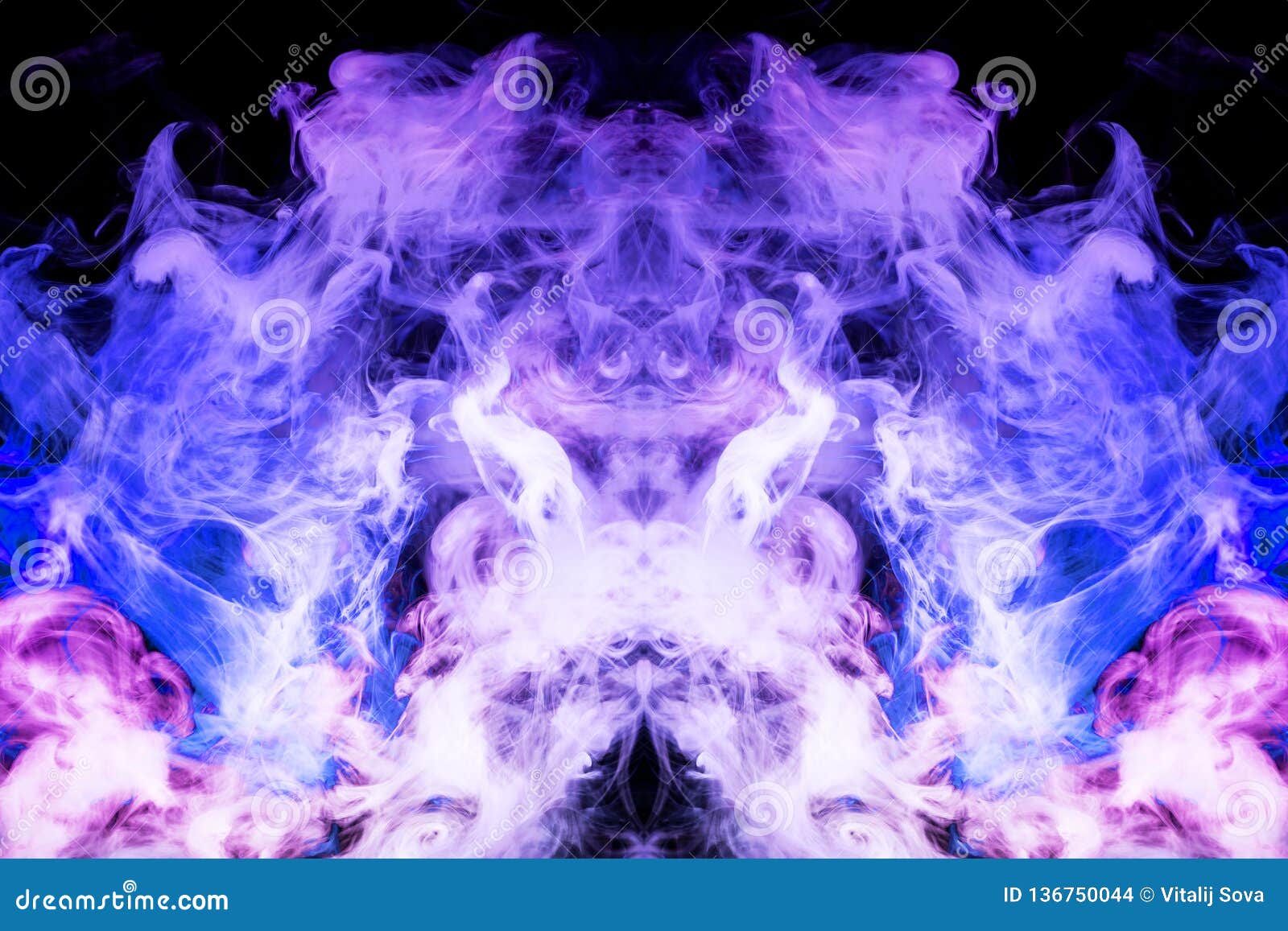 Background From The Smoke Of Vape Stock Photo - Image of blue