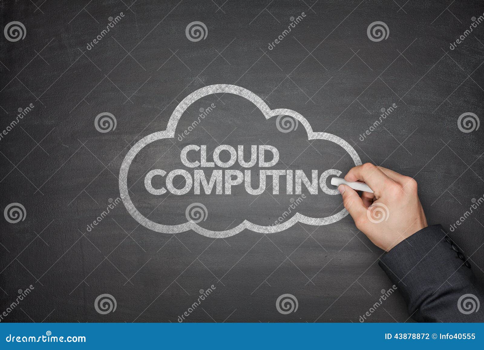 Cloud Computing on Blackboard Stock Photo Image of sharing,
