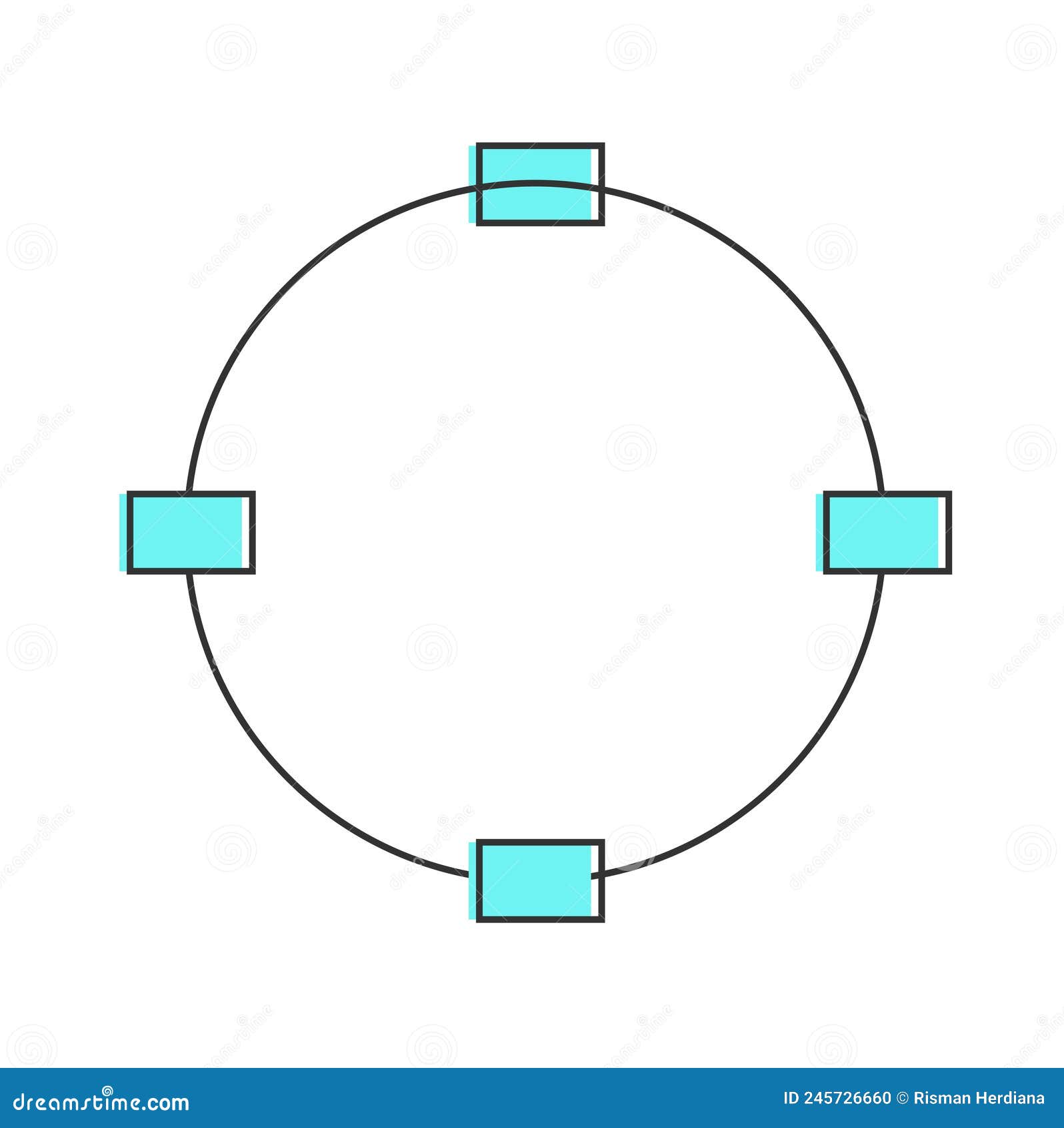 vector illustration of user version network topology, ring topology, star  topology, bus topology Stock Vector | Adobe Stock